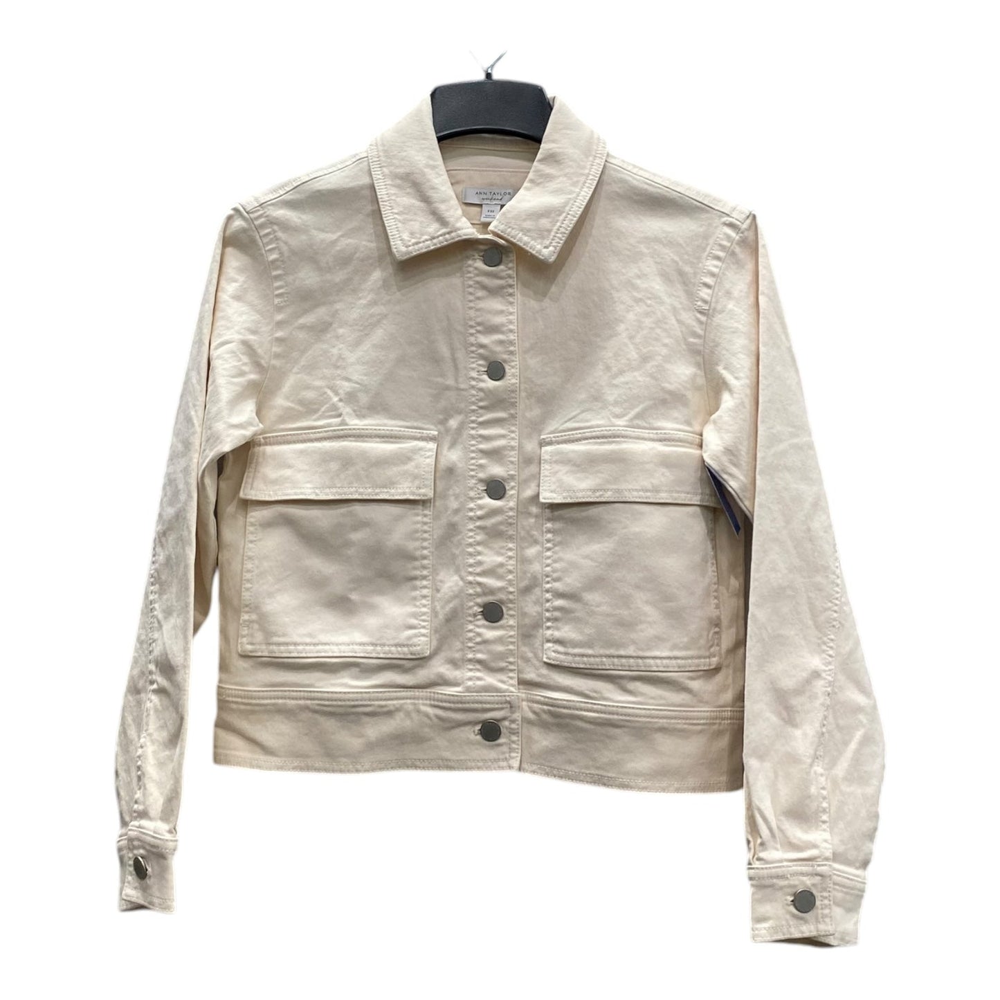 Jacket Other By Ann Taylor In Cream, Size:Xxs