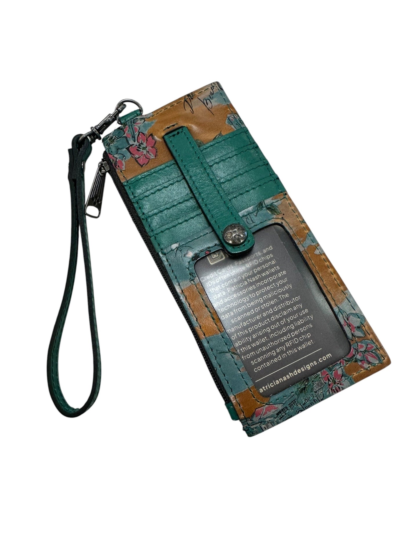 Wallet Designer By Patricia Nash In Brown & Green, Size:Small
