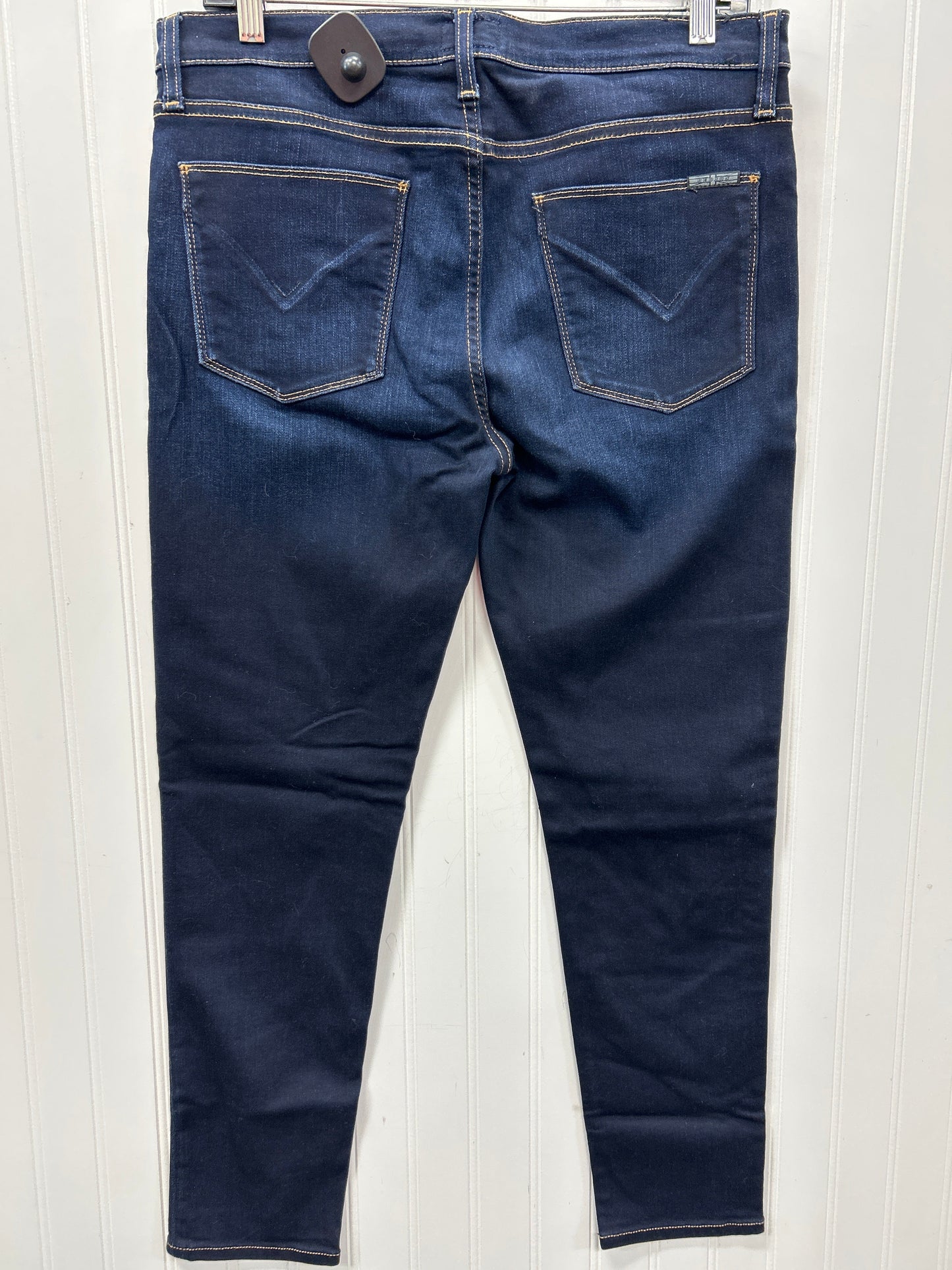 Jeans Skinny By Hudson In Blue Denim, Size:8