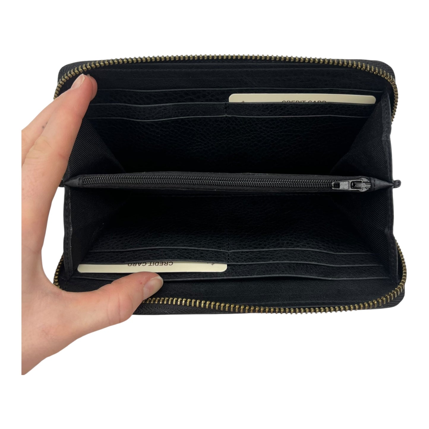 Wallet Leather By Sundance In Black, Size:Large