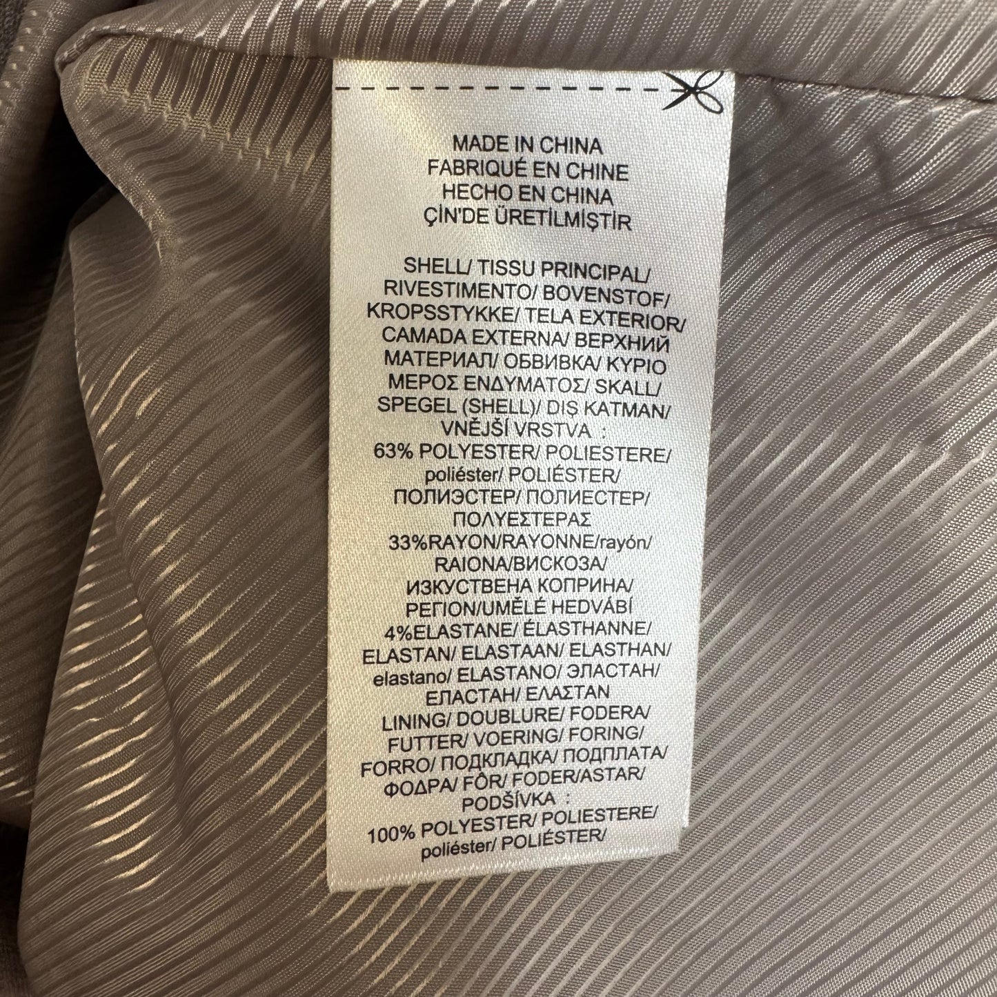 Trench Coat By Lauren By Ralph Lauren In Grey, Size: S