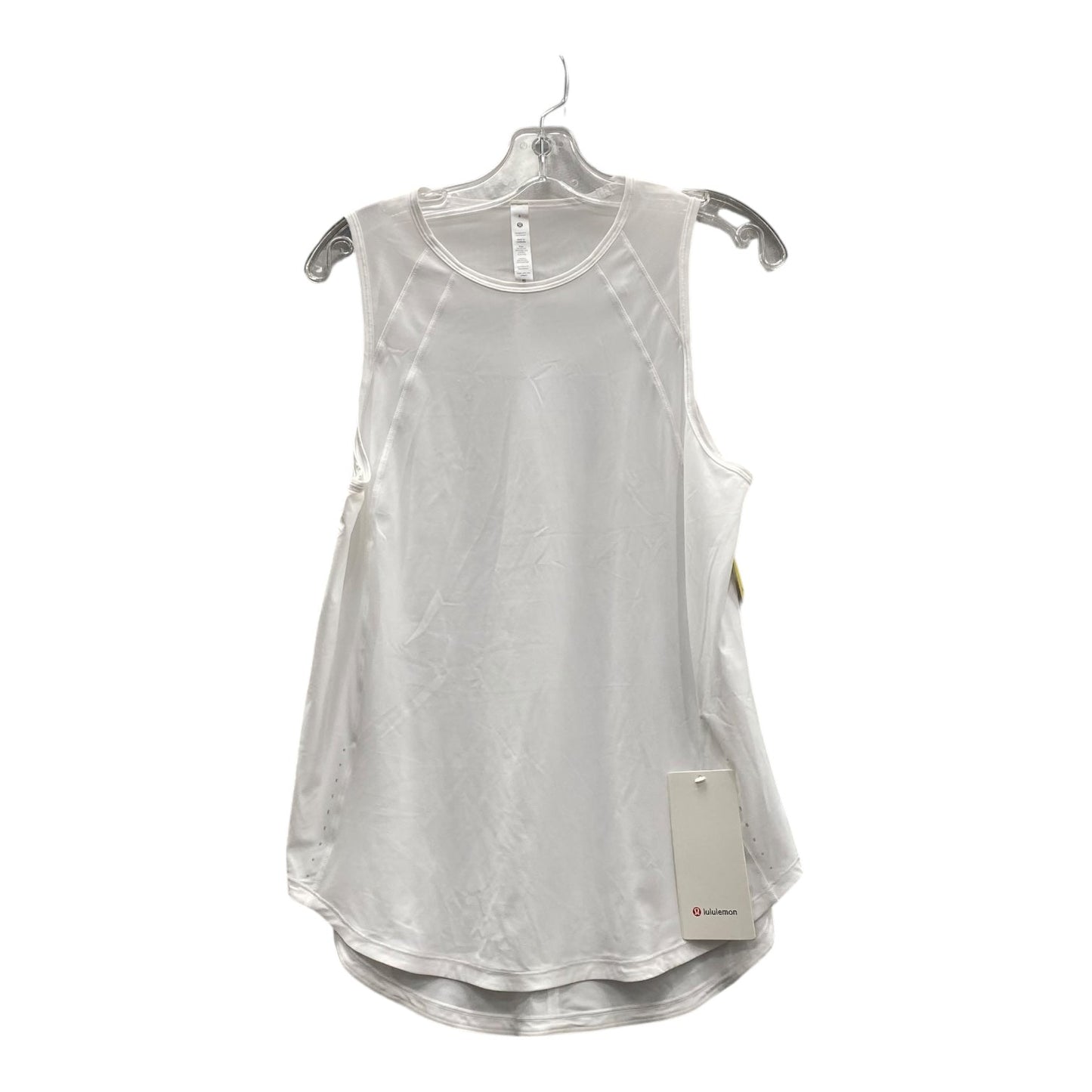 Athletic Tank Top By Lululemon In White, Size:M