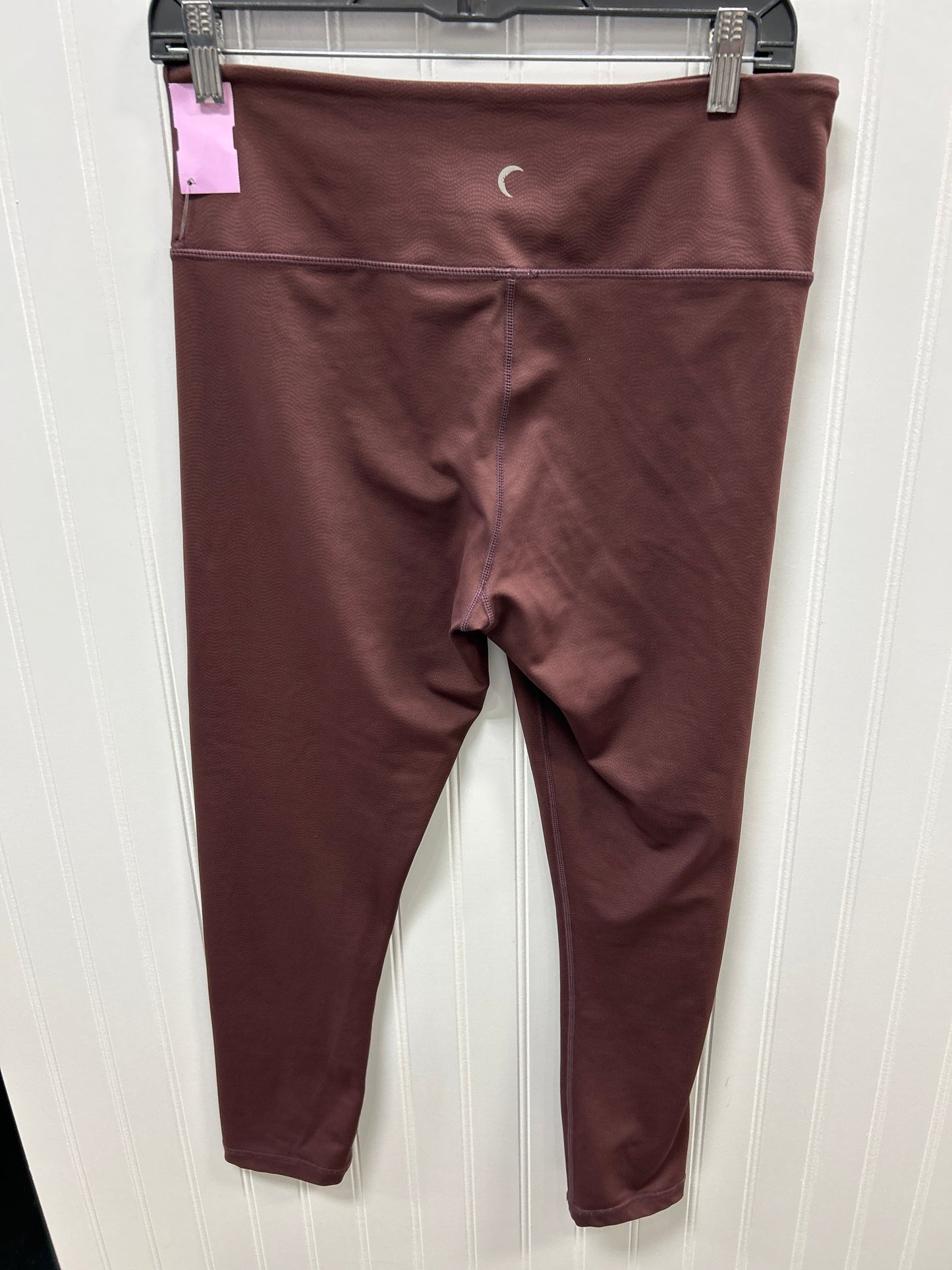 Athletic Leggings By Zyia In Brown, Size:12