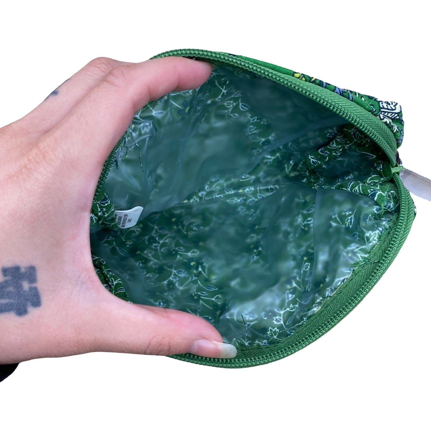 Makeup Bag By Vera Bradley In Green, Size:Small