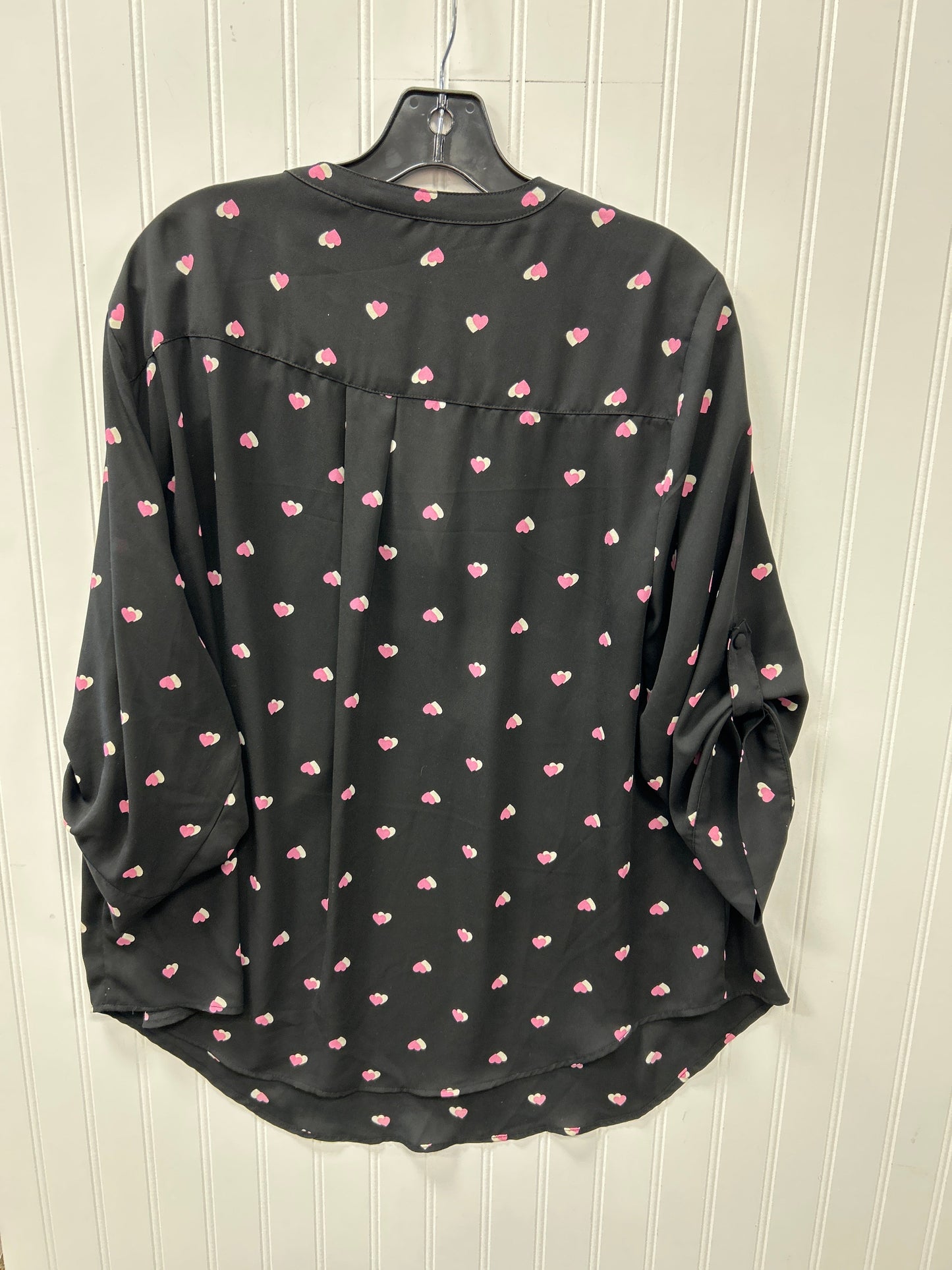 Blouse Ls By Torrid In Black, Size:2X