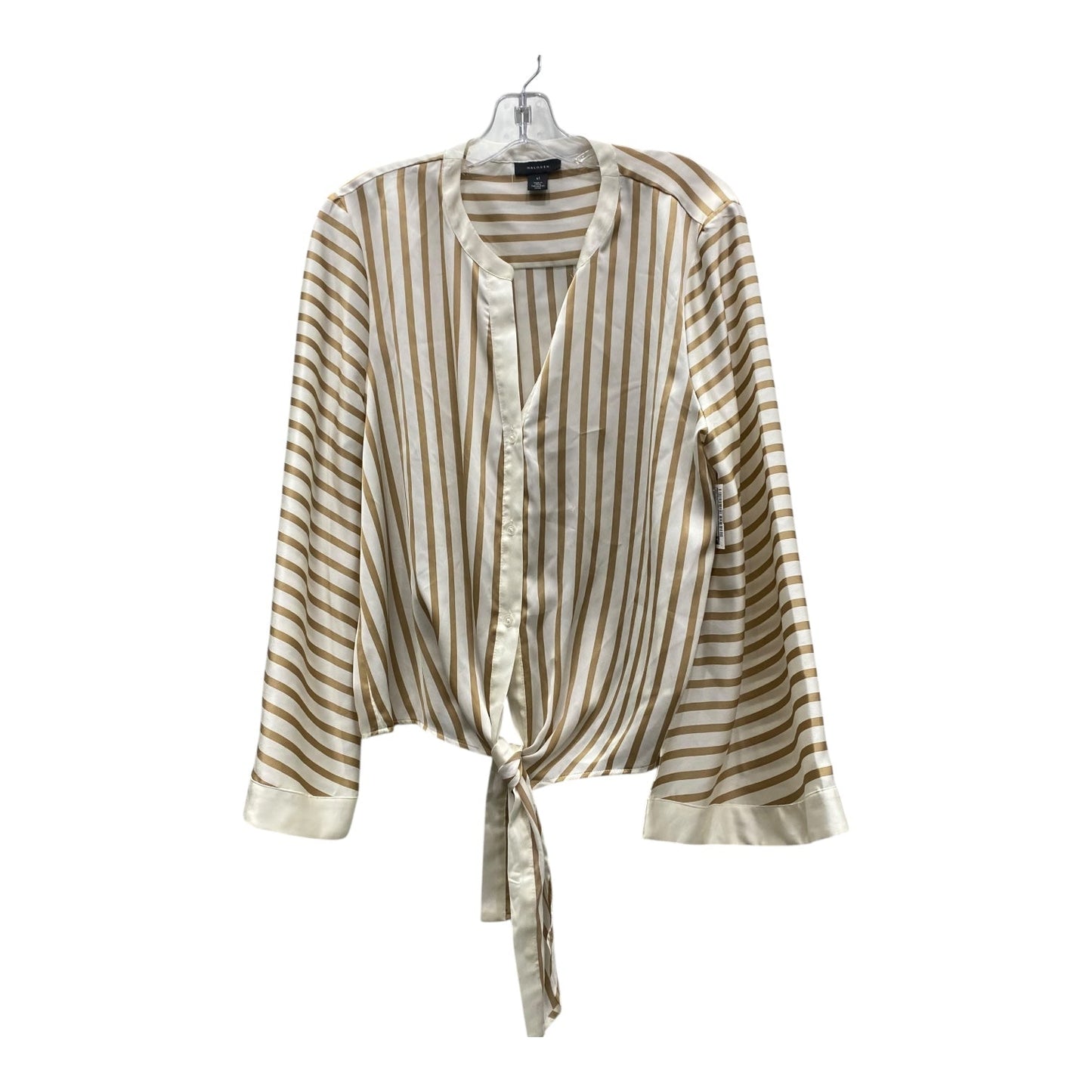 Top Ls By Halogen In cream gold, Size:Xl