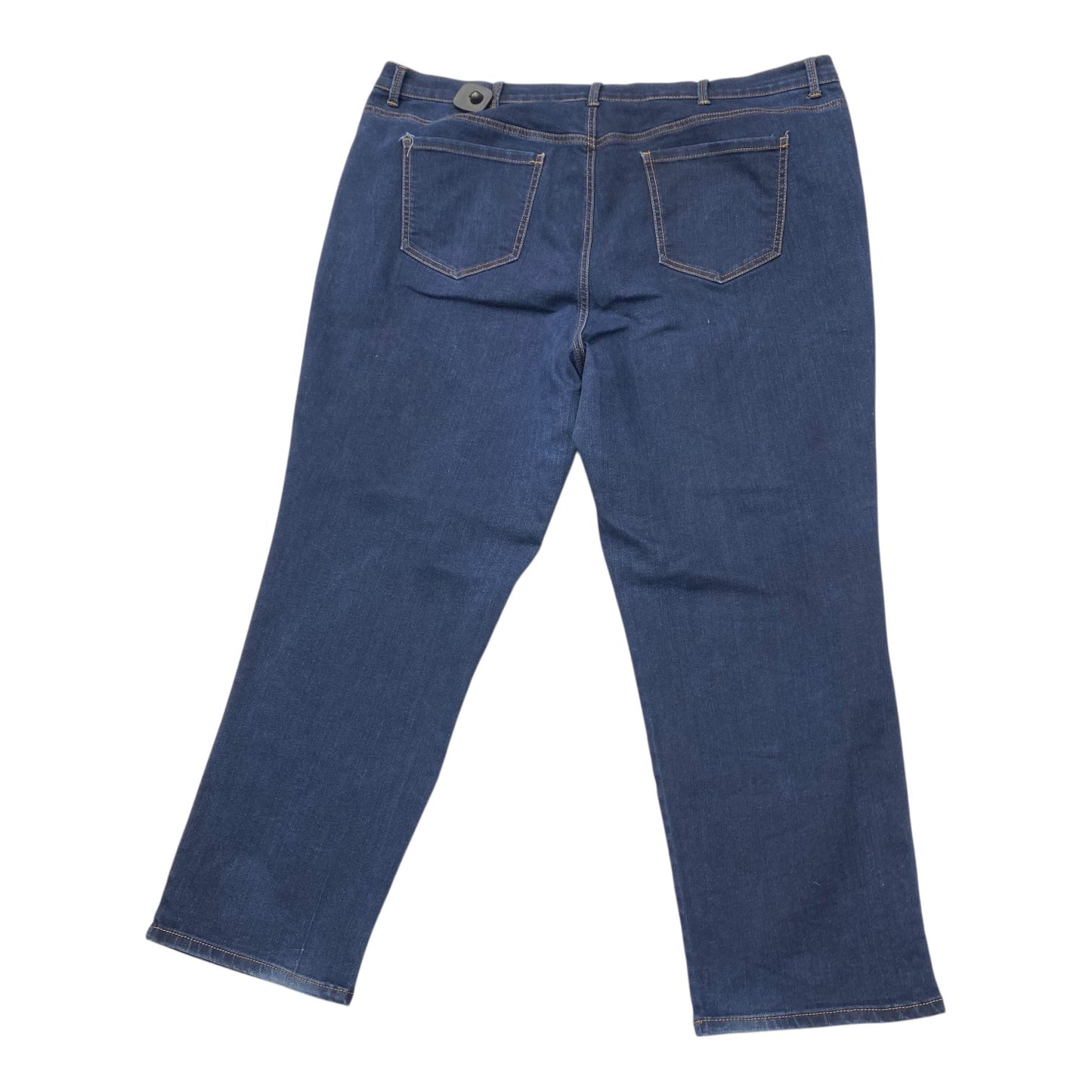 Jeans Straight By Gloria Vanderbilt In Blue Denim, Size:24