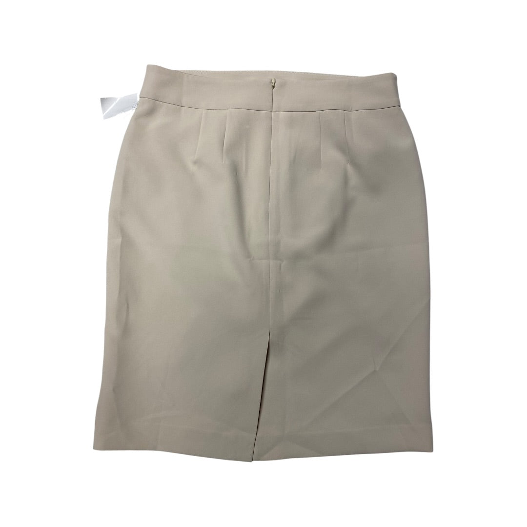 Skirt Midi By Ann Taylor In Cream, Size:8