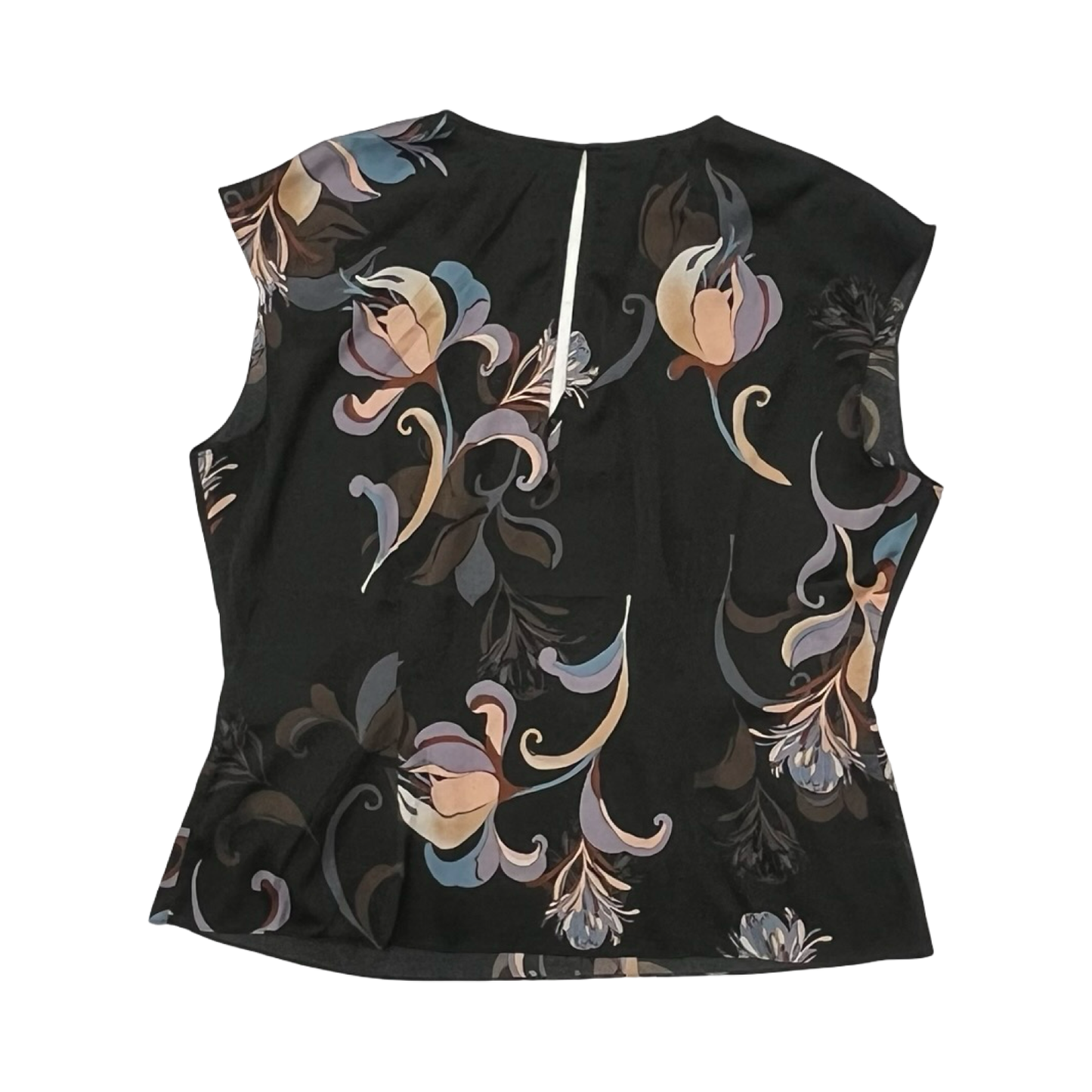 Blouse Sleeveless By White House Black Market In Black & Tan, Size:L