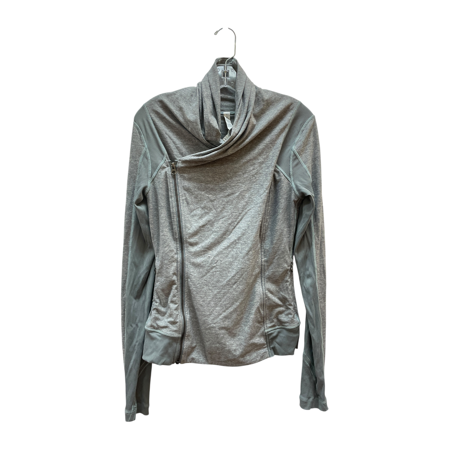 Athletic Jacket By Lululemon In Grey, Size:8