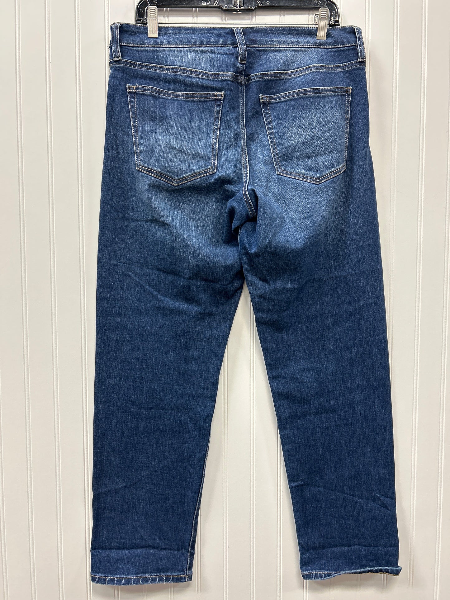Jeans Straight By Liverpool In Blue Denim, Size:10
