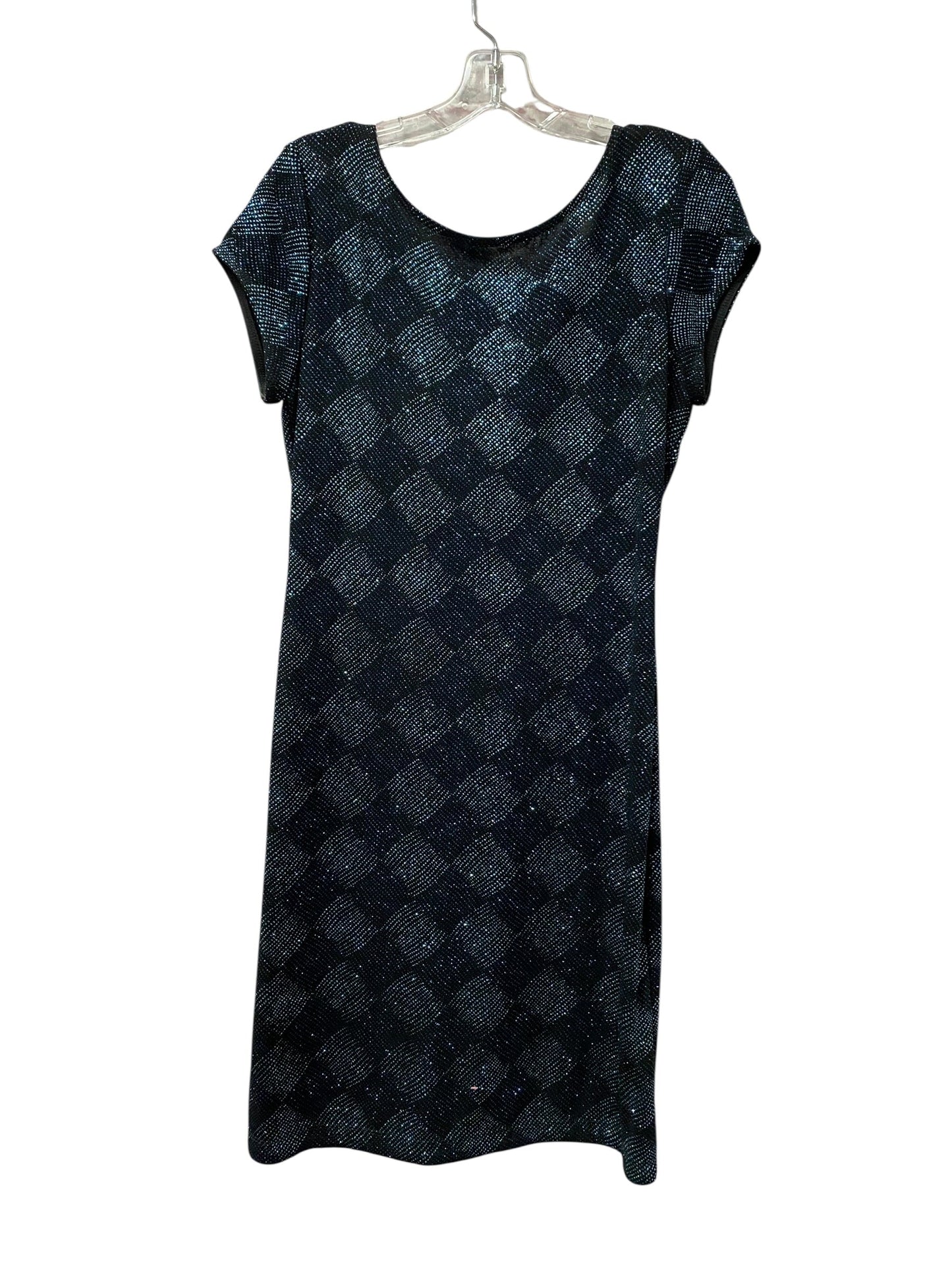 Dress Party Short By Cme In Black & Blue, Size:M