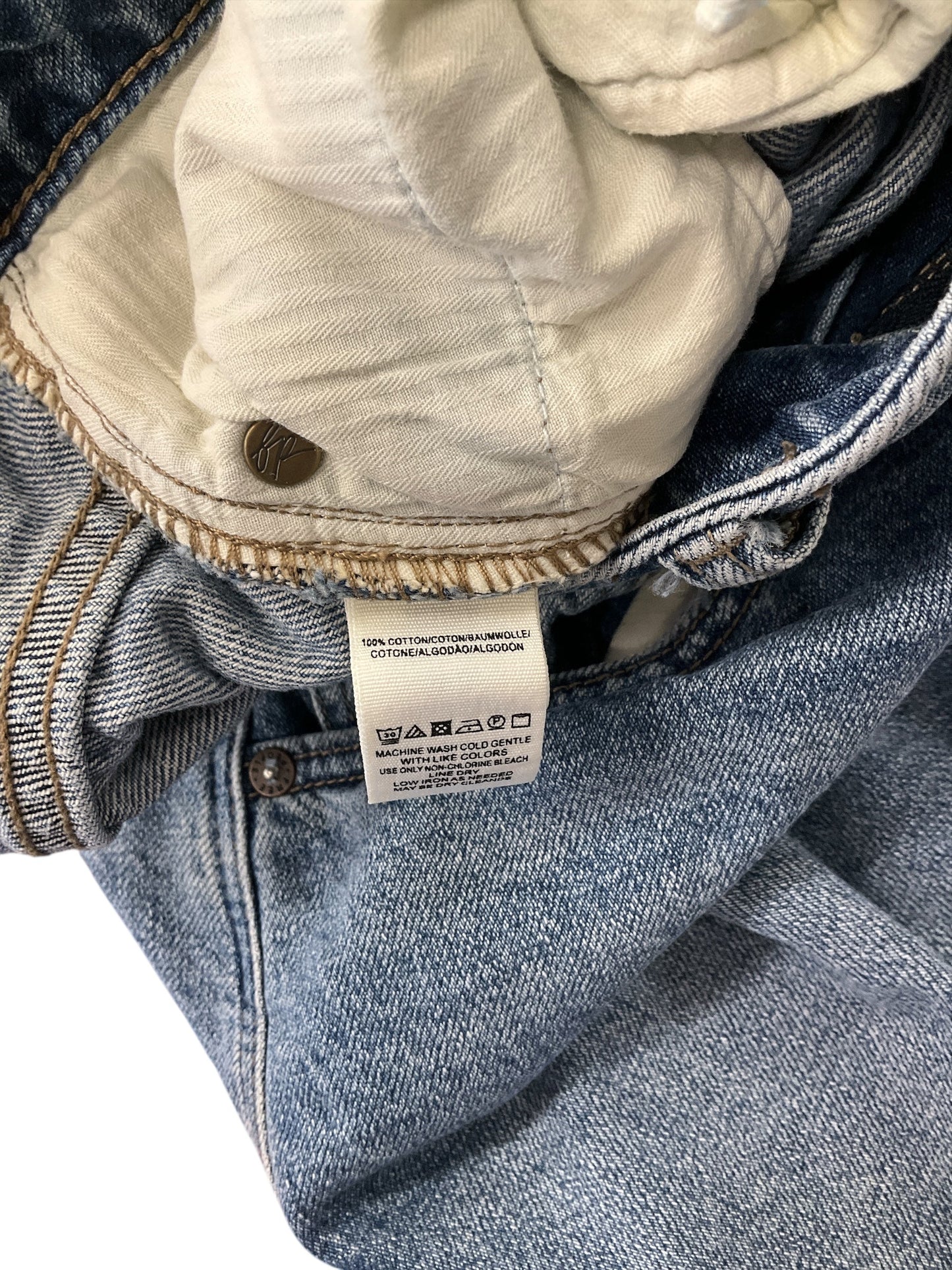 Skirt Mini & Short By We The Free In Blue Denim, Size:2