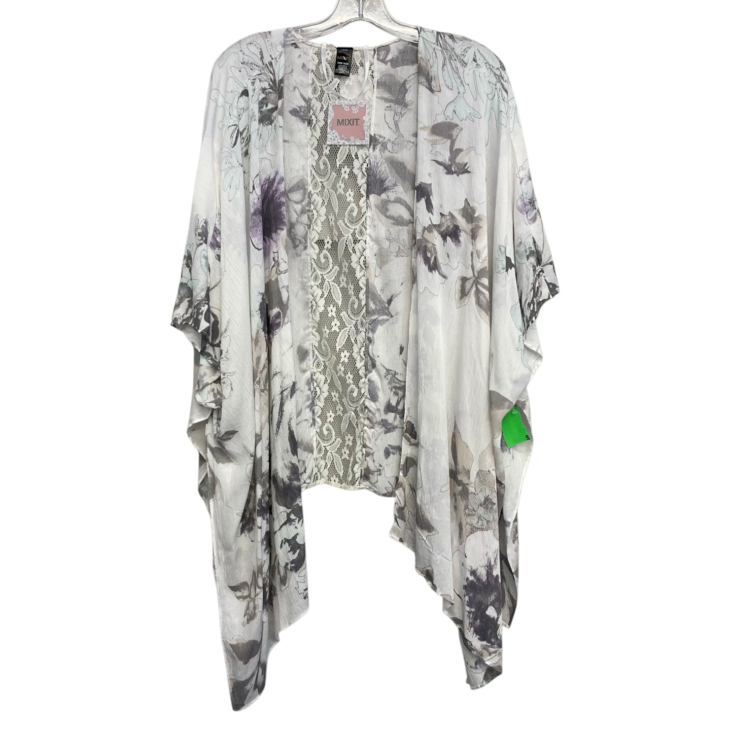 Kimono By Mix It In Floral Print, Size:Osfm