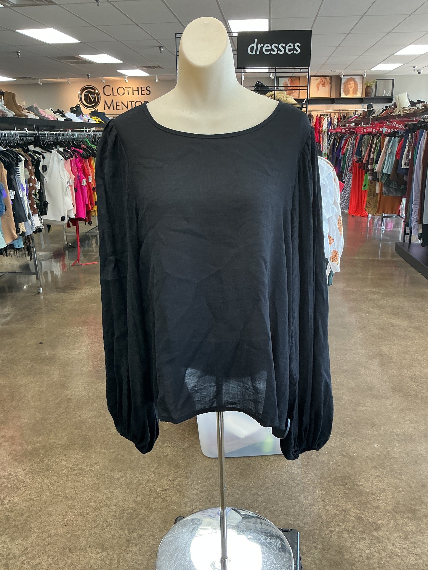 Top Ls By Miss Sparkling In Black, Size:L