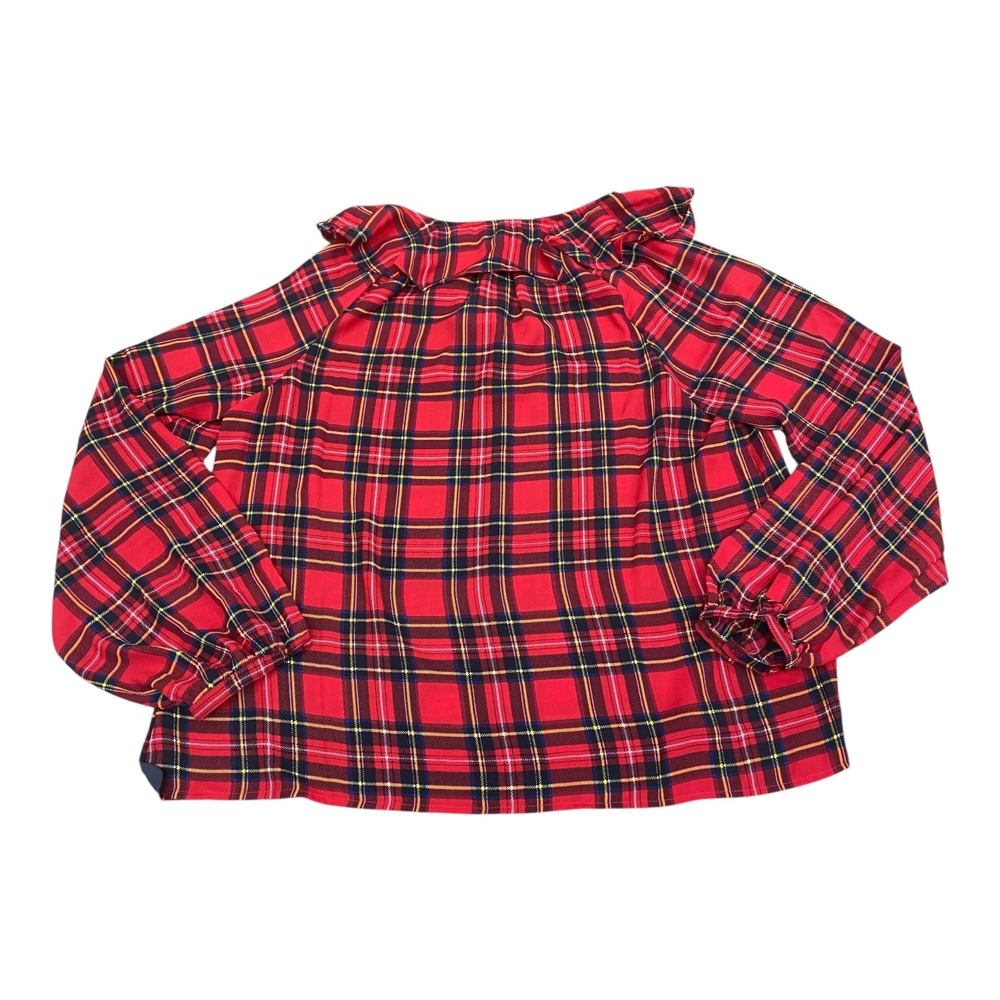 Top Ls By J. Crew In Plaid Pattern, Size:M