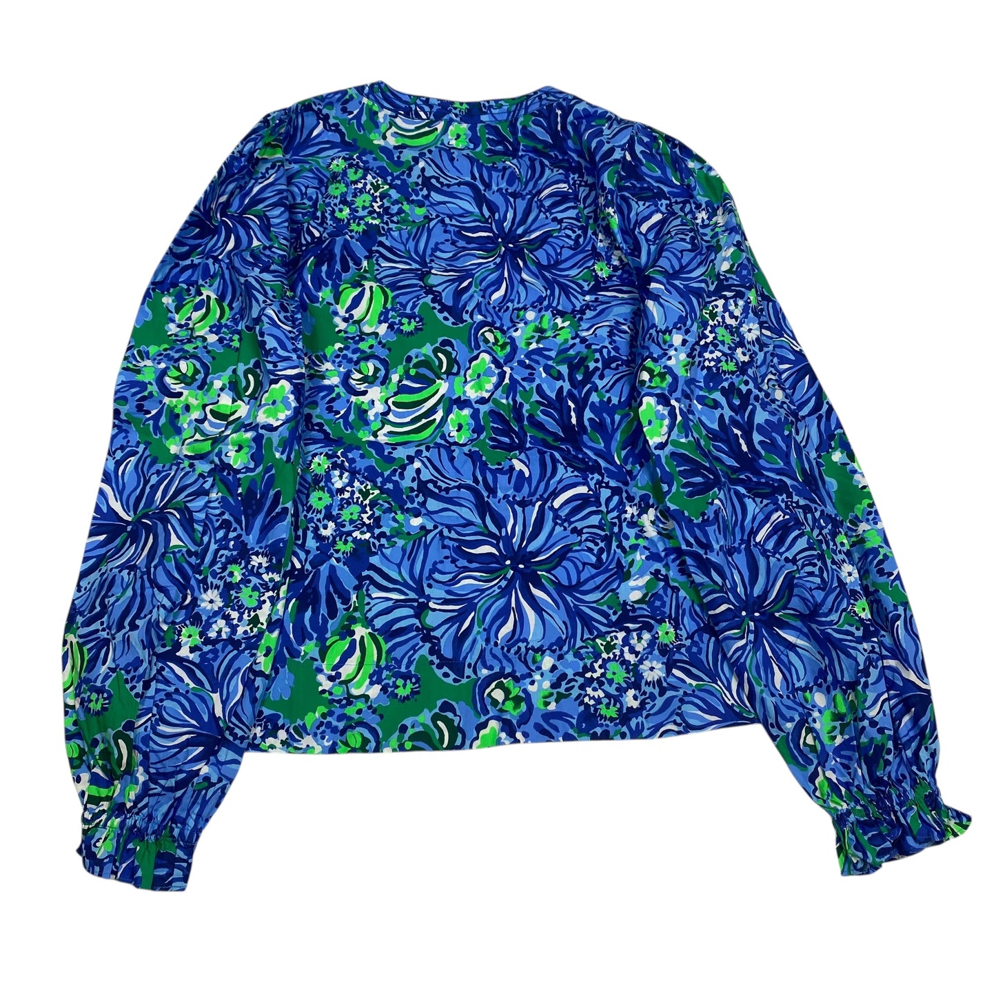 Top Ls Designer By Lilly Pulitzer In Blue & Green, Size:S