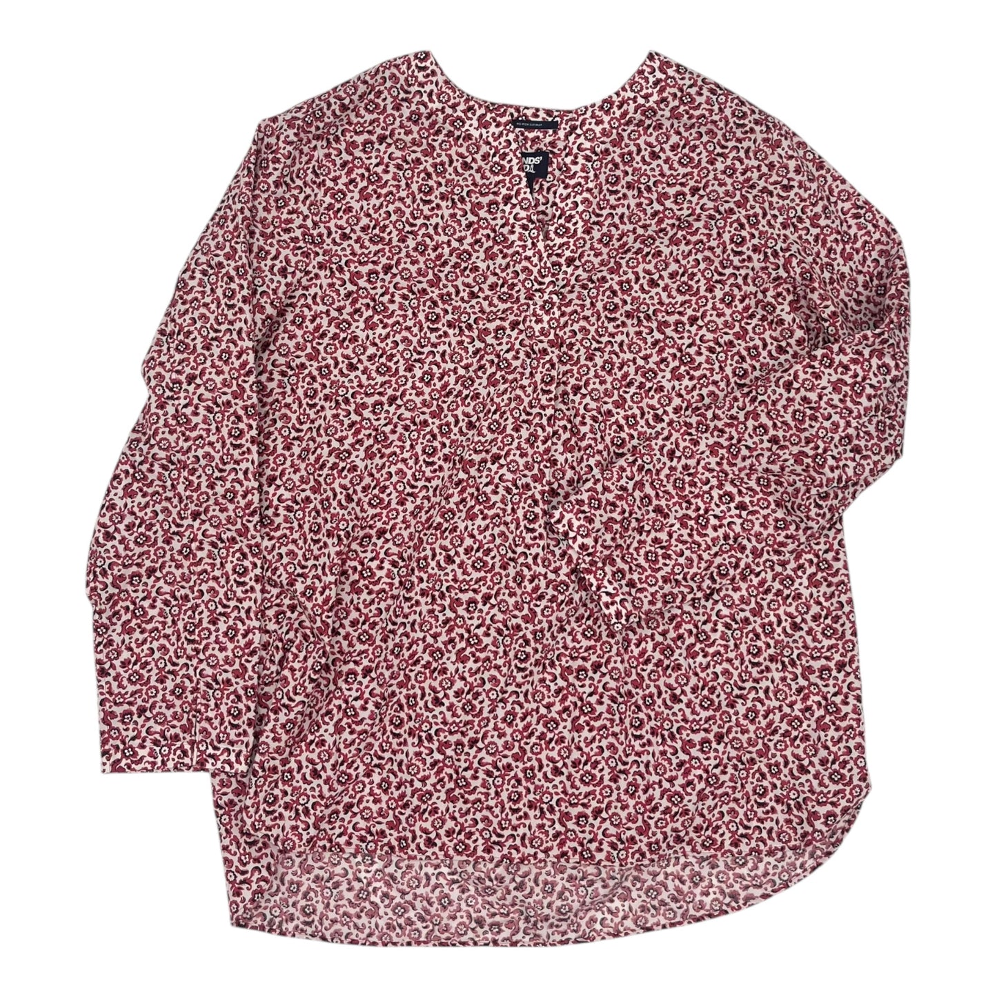 Top Ls By Lands End In Red, Size:Xl