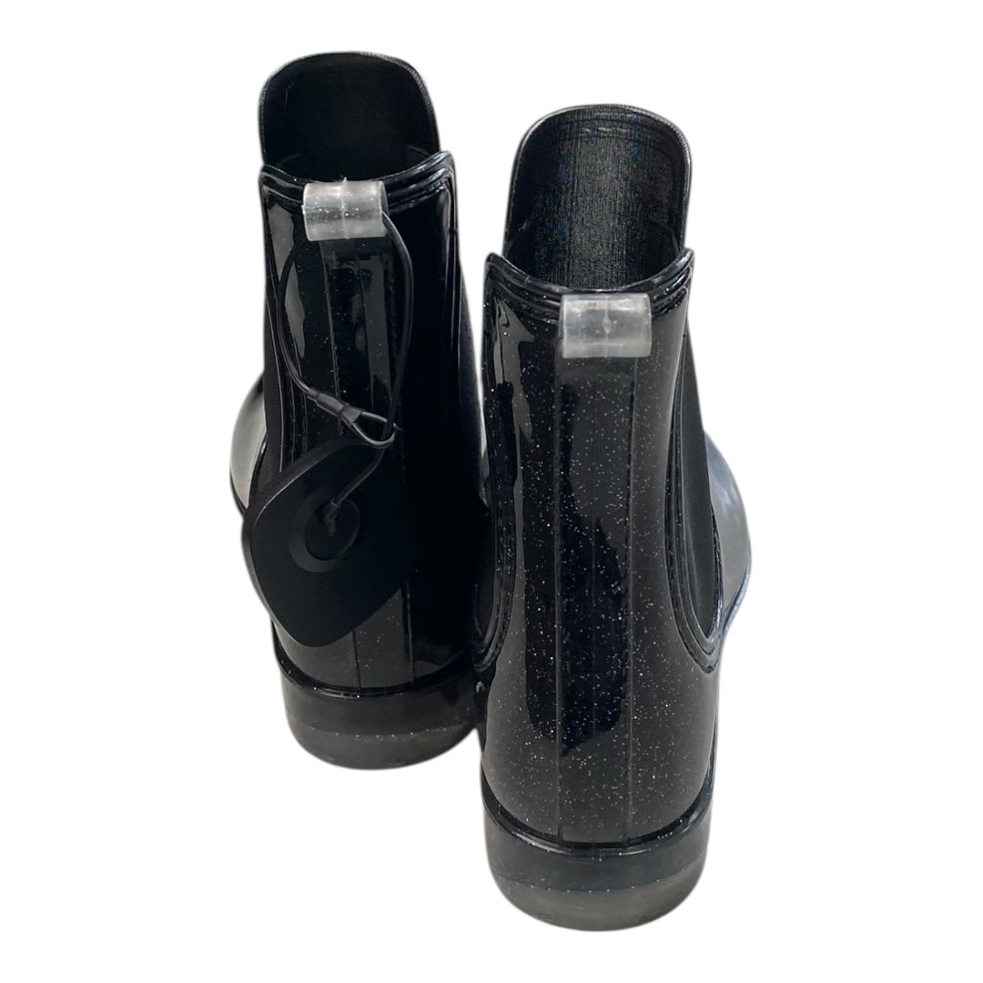 Boots Rain By Inc In Black, Size:7