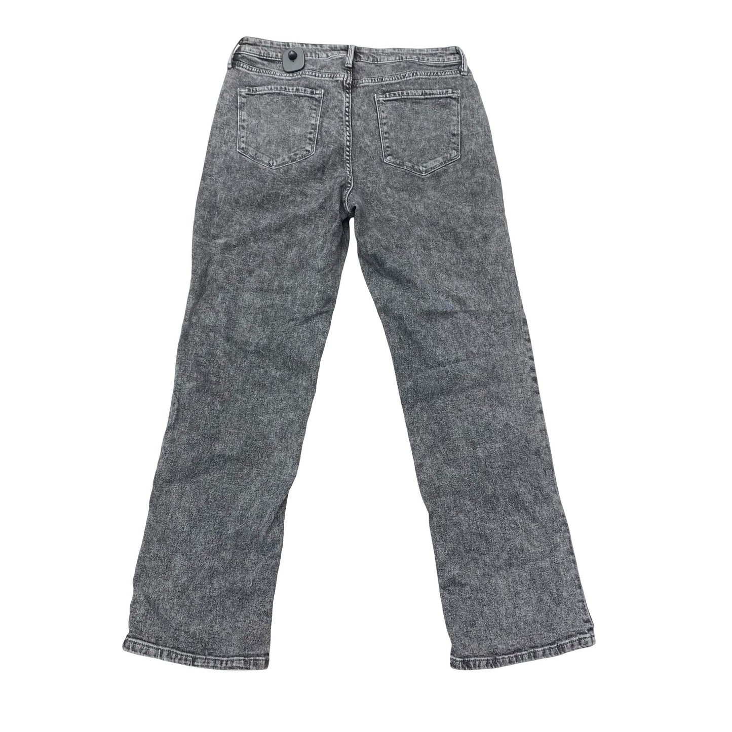 Jeans Straight By Simply Vera In Black Denim, Size:12