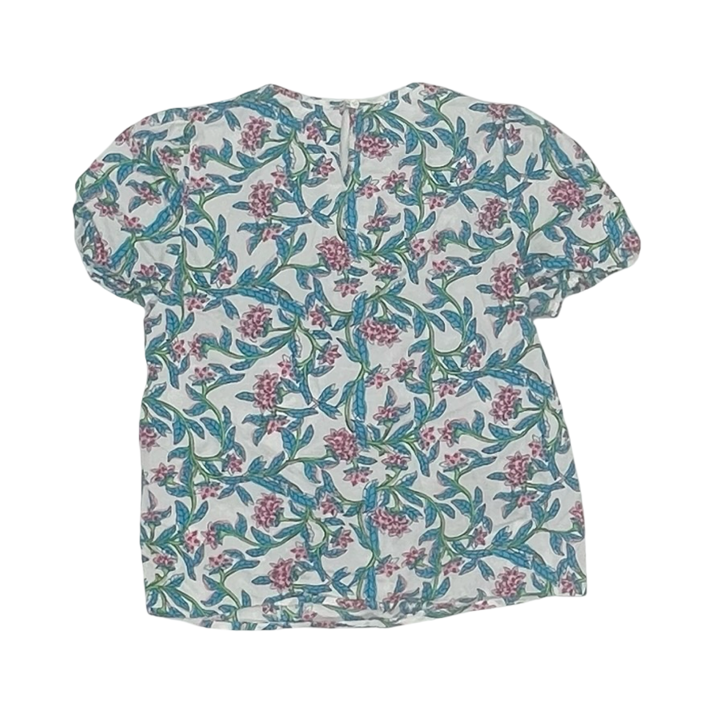 Blouse Ss By J. Crew In Blue & White, Size:Xs