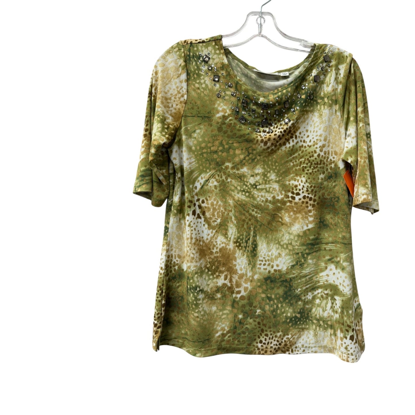 Top Ss By Susan Graver In Green, Size:Xs