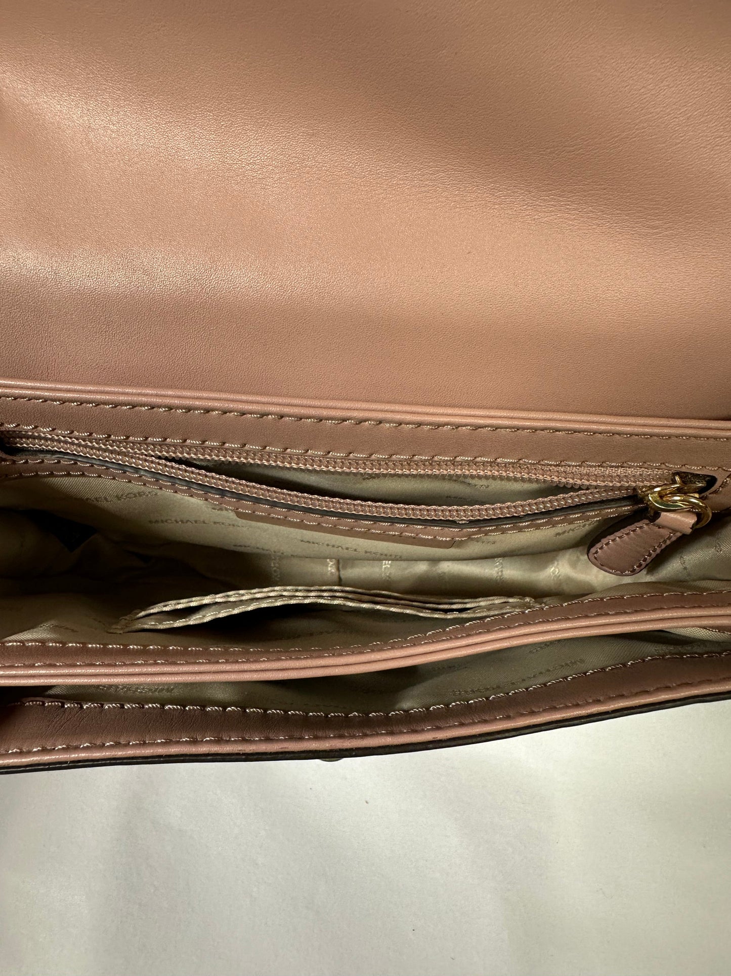 Crossbody Designer By Michael Kors In Pink, Size:Small