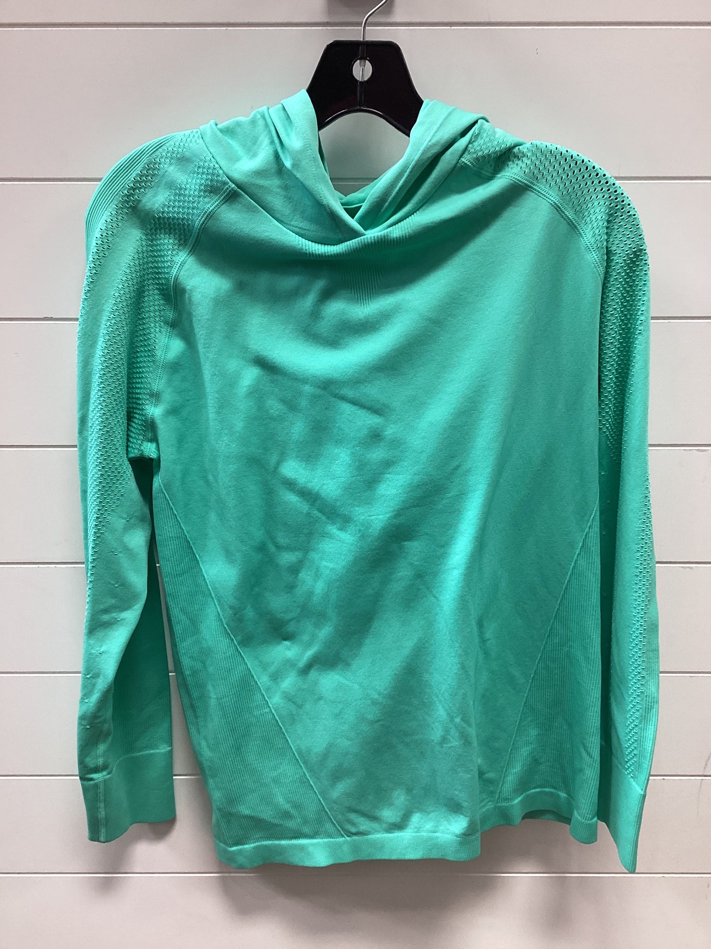 Athletic Top Ls Collar By Zyia In Teal, Size:L