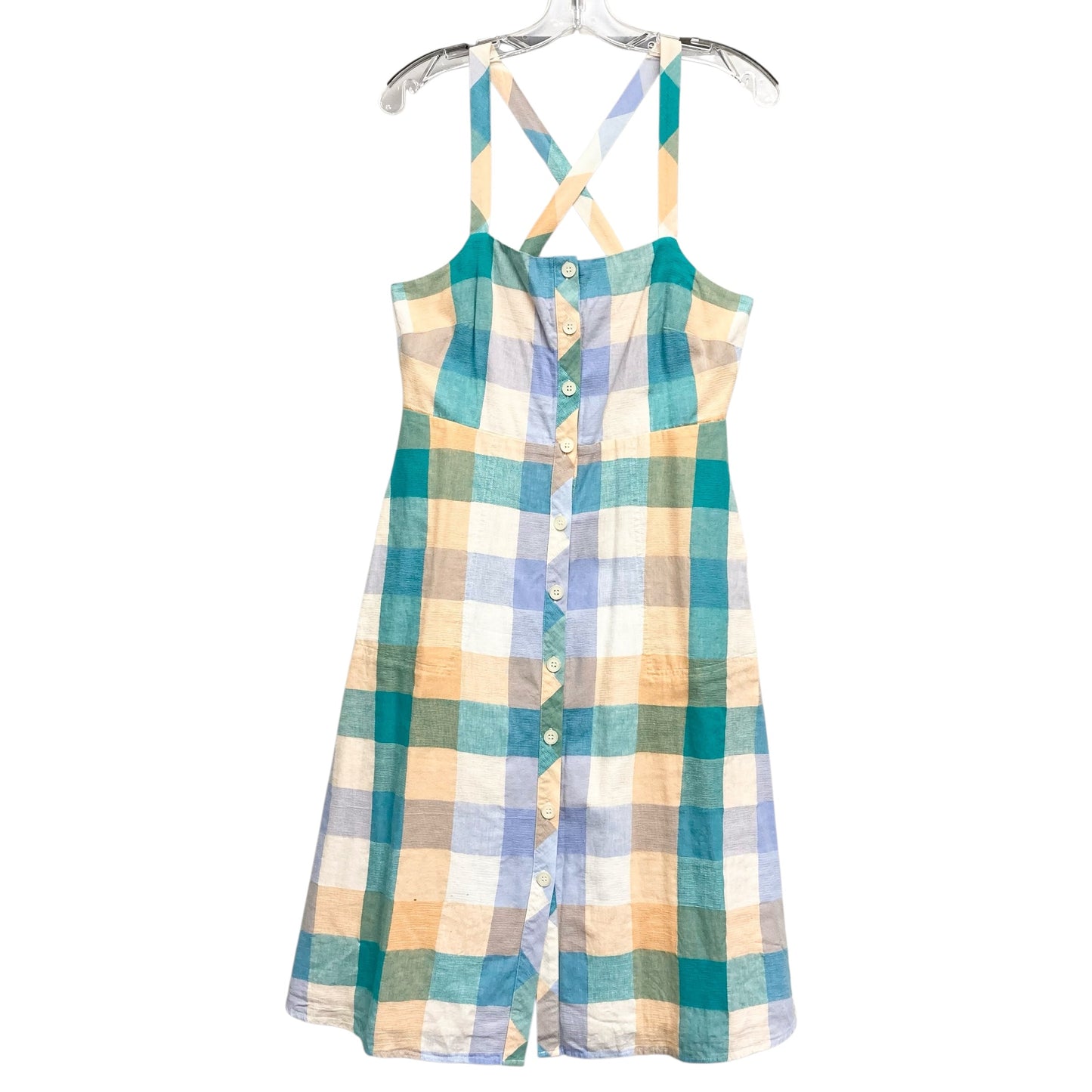 Dress Casual Short By Madewell In Plaid Pattern, Size:S
