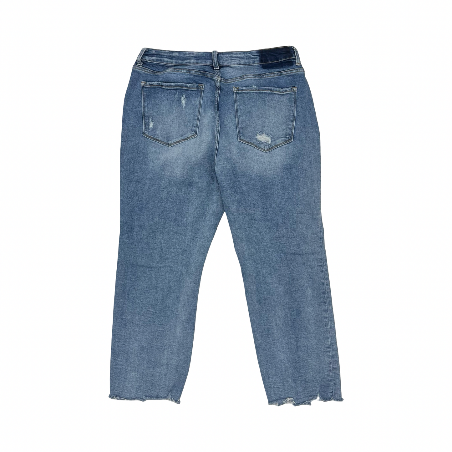 Jeans Straight By Vervet In Blue Denim, Size:20