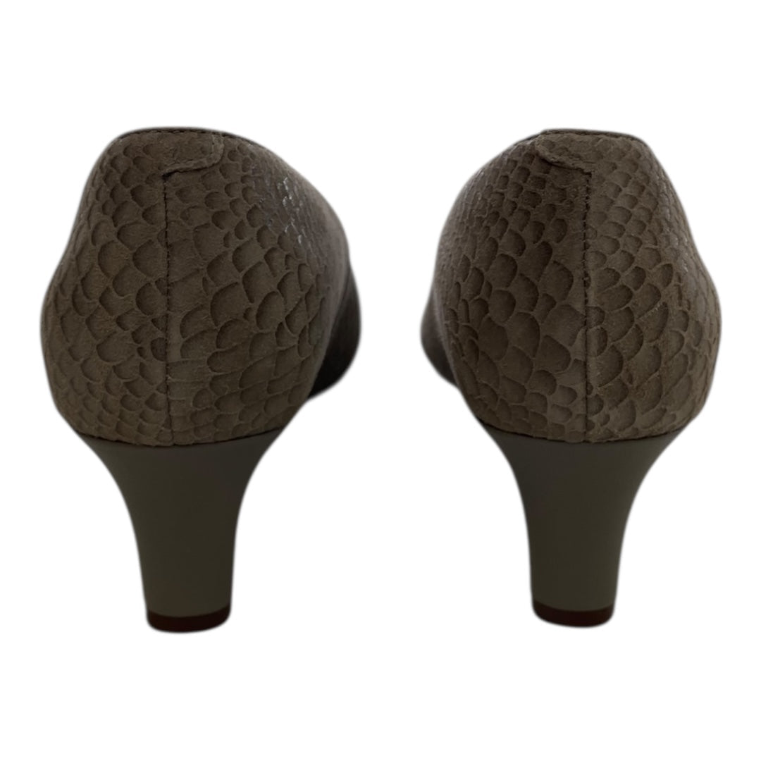 Shoes Heels Block By Clarks In Tan, Size:10