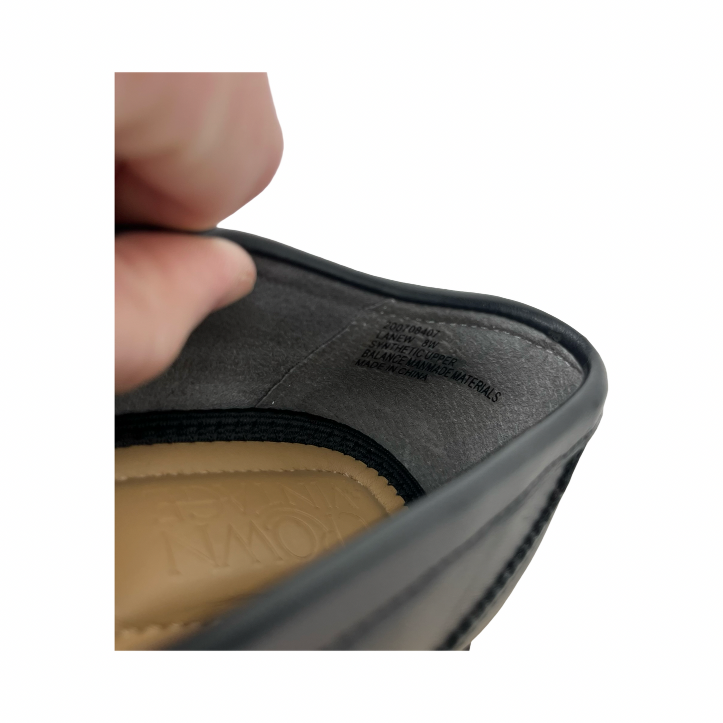 Shoes Flats By Crown Vintage In Black, Size:8