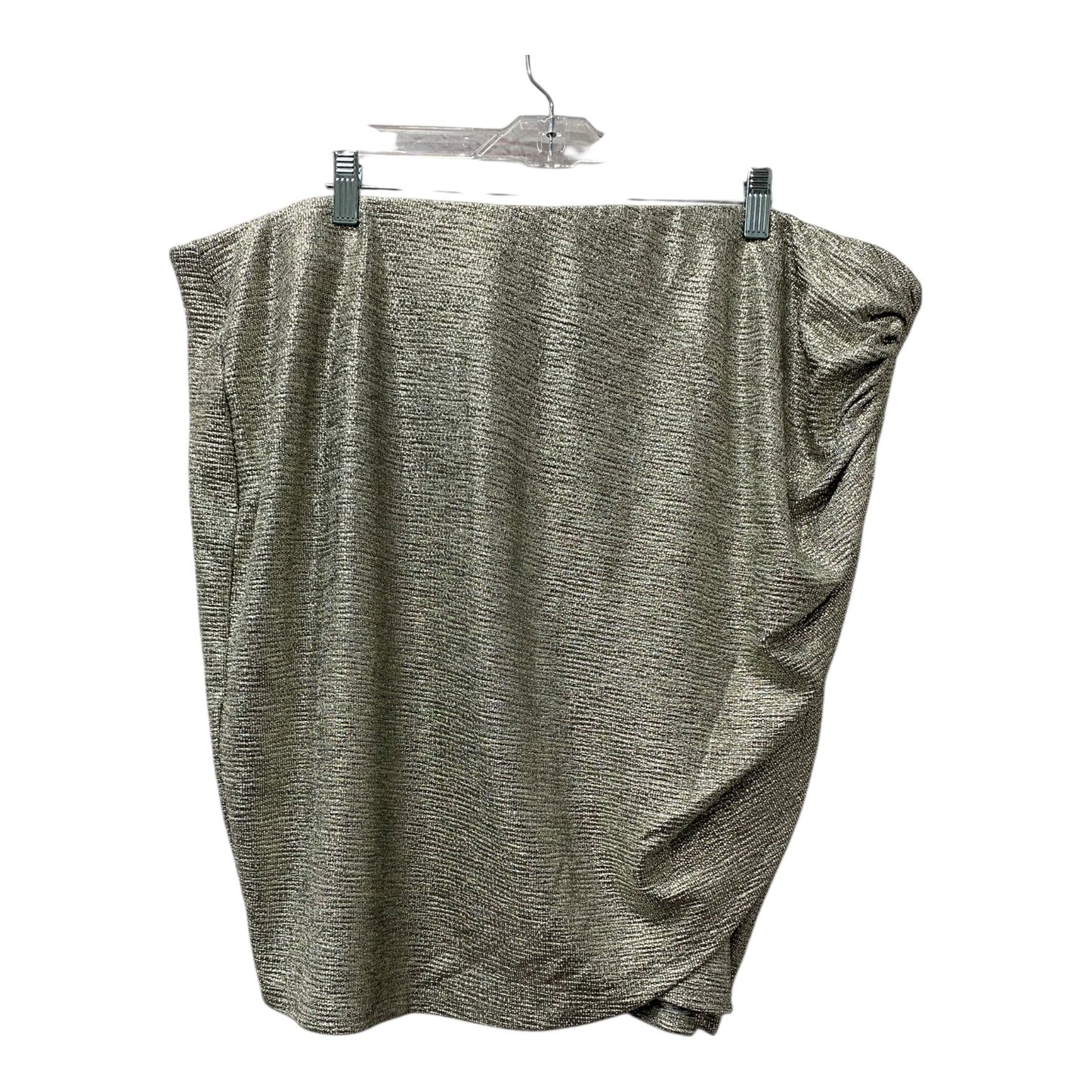 Skirt Mini & Short By Torrid In Gold & Silver, Size:3X