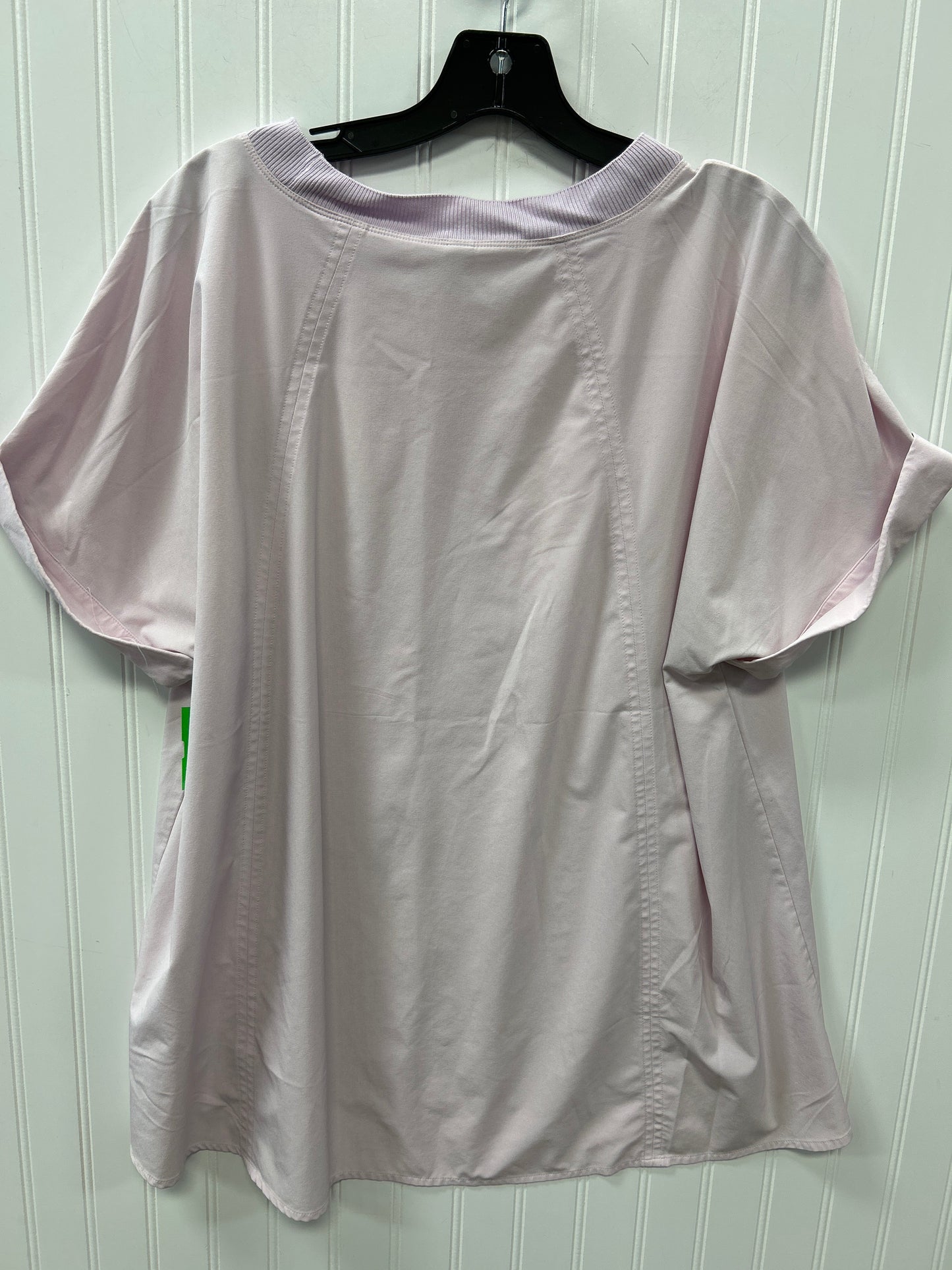 Athletic Top Ss By Athleta In Pink, Size:1X