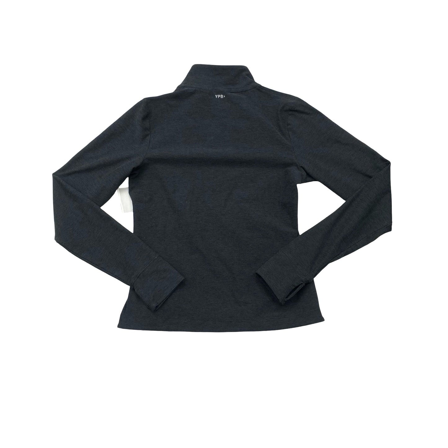Athletic Top Ls Collar By Ypb In Grey, Size:M