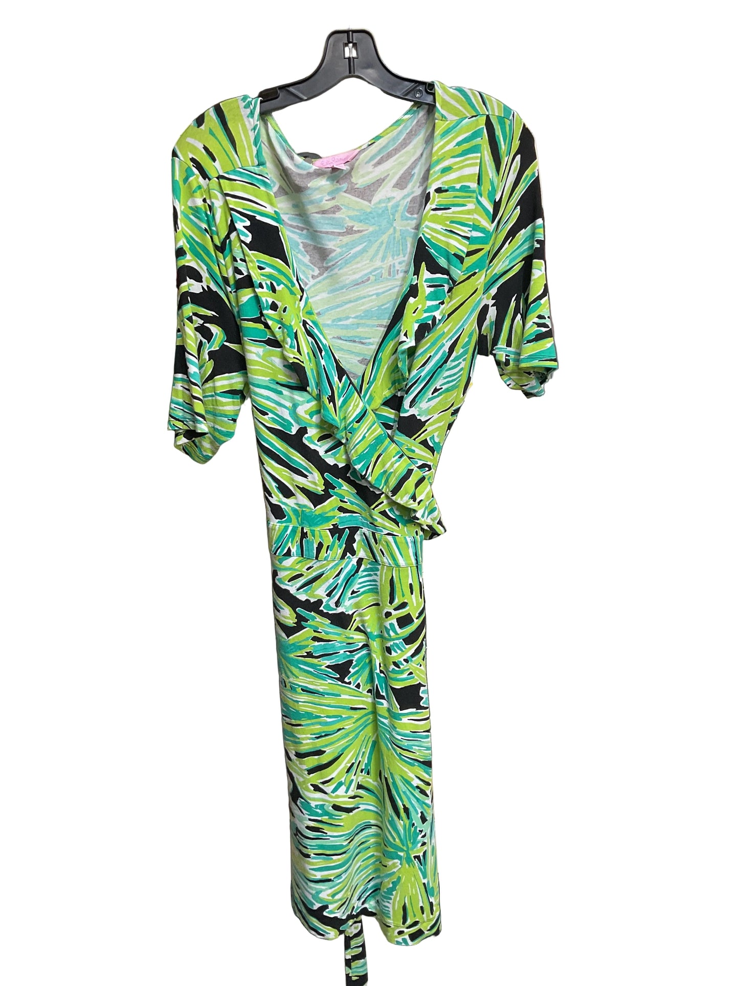 Dress Designer By Lilly Pulitzer In Black & Green, Size:Xl