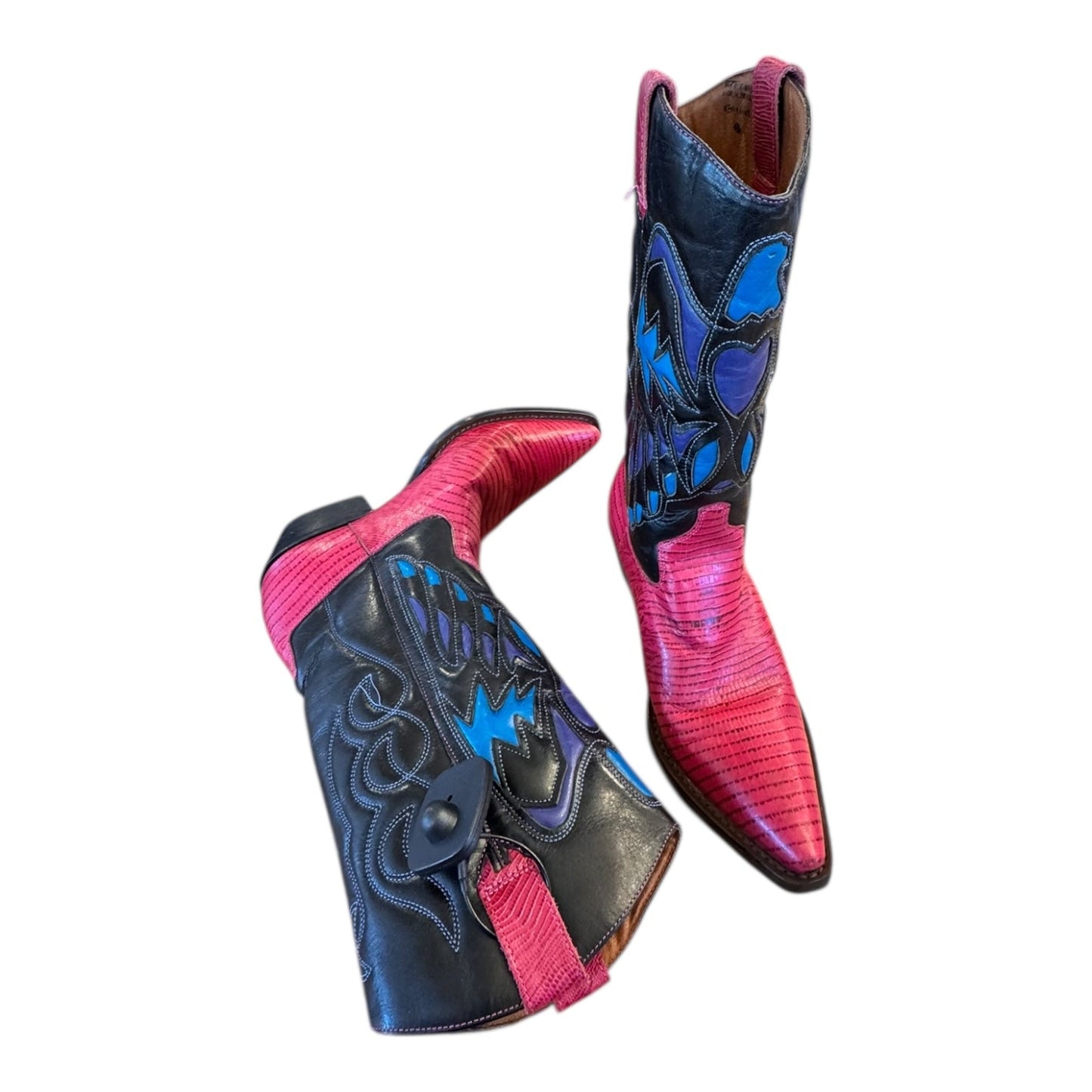 Boots Western By Nine West In Multi, Size:8