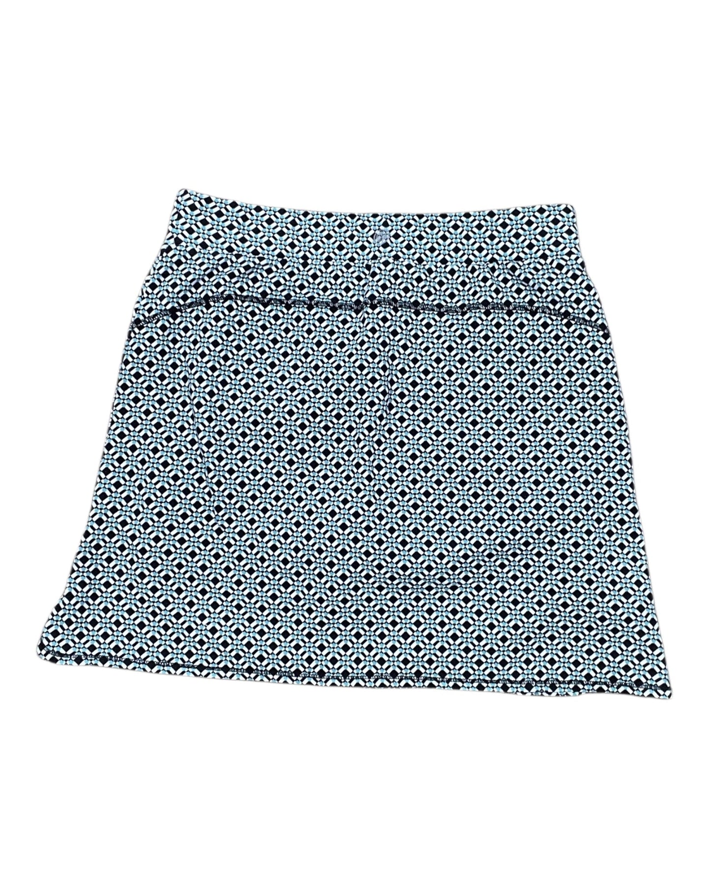 Skort By Talbots In Green & White, Size:S