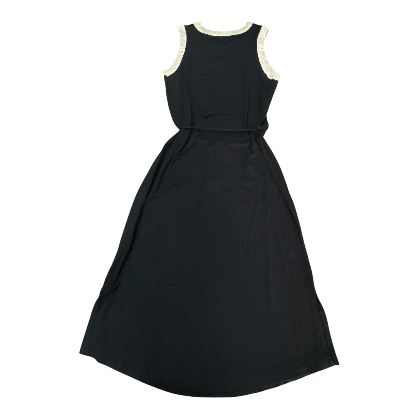 Dress Casual Midi By Simply Vera In Black & Tan, Size:S