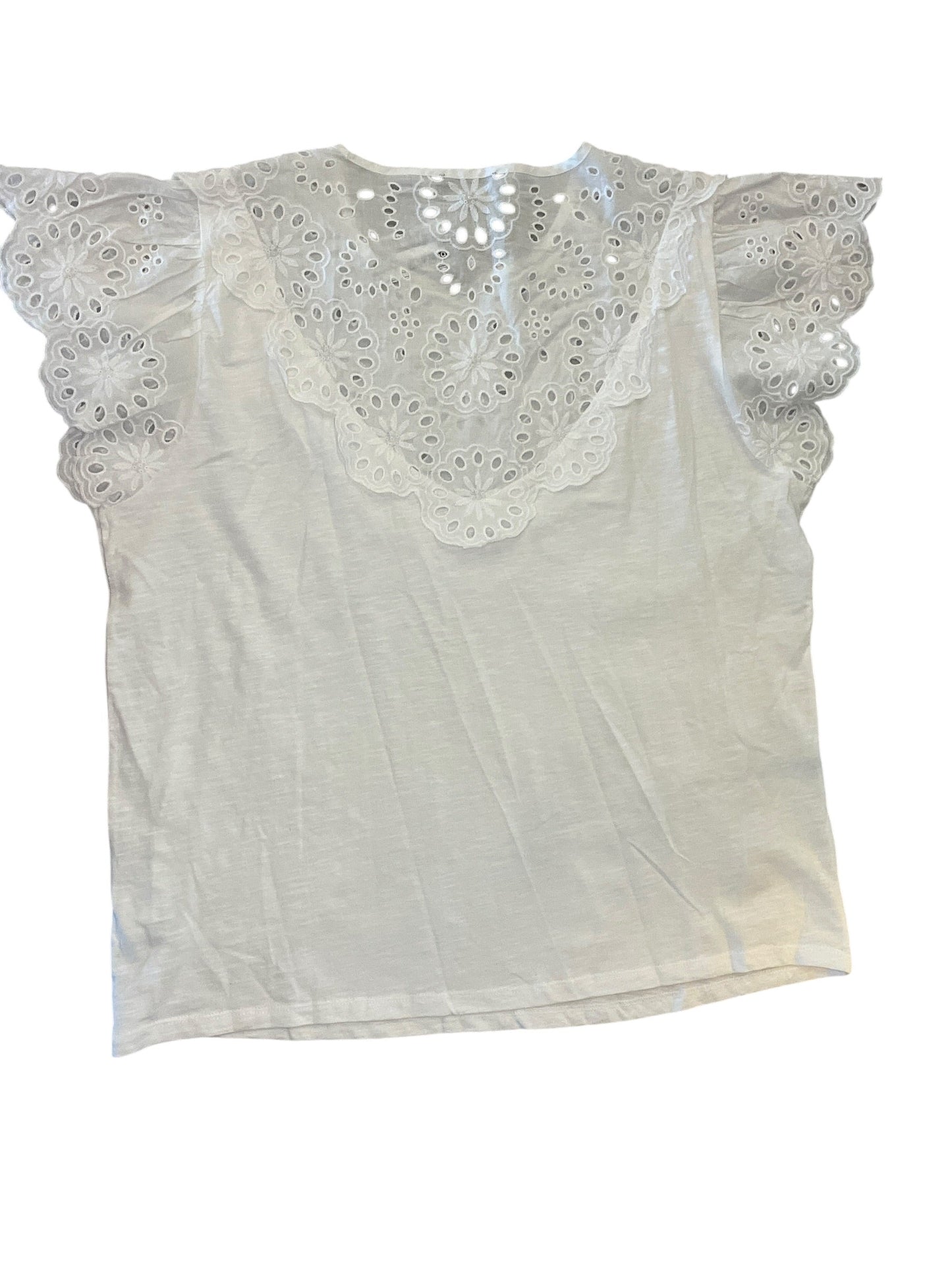 Top Ss By J. Crew In White, Size:Xxl