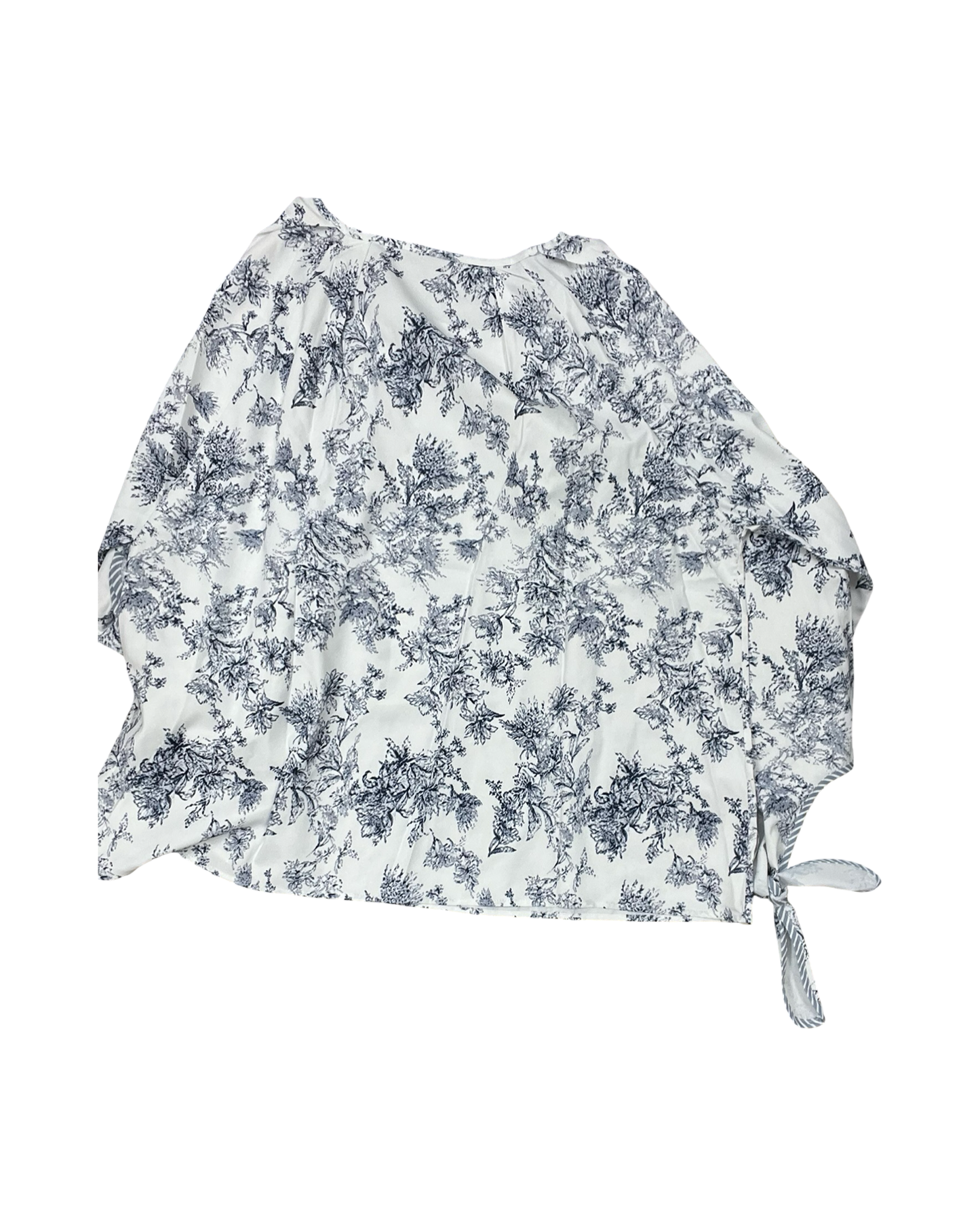 Top Ls By Clothes Mentor In Blue & White, Size:3X