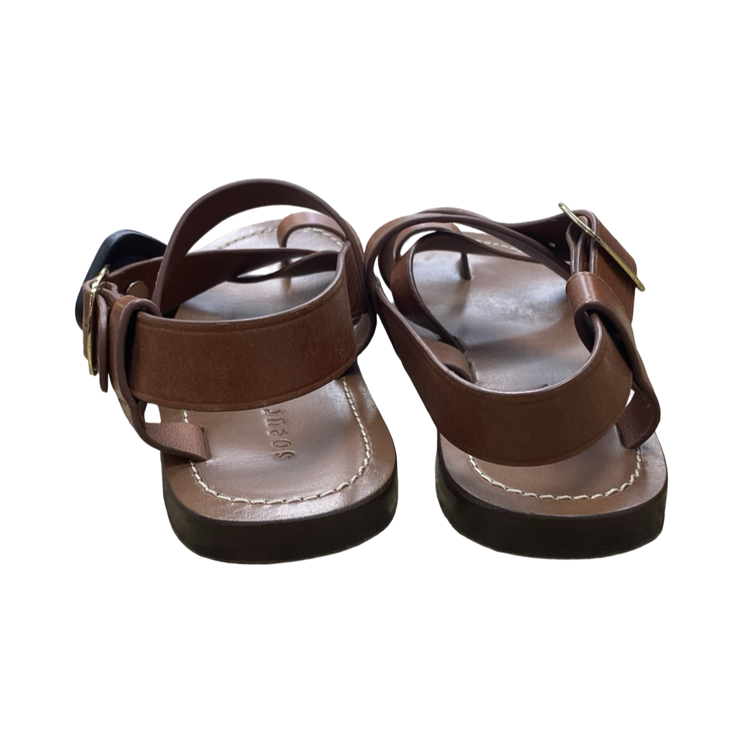 Sandals Designer By Cma In Brown, Size:5.5