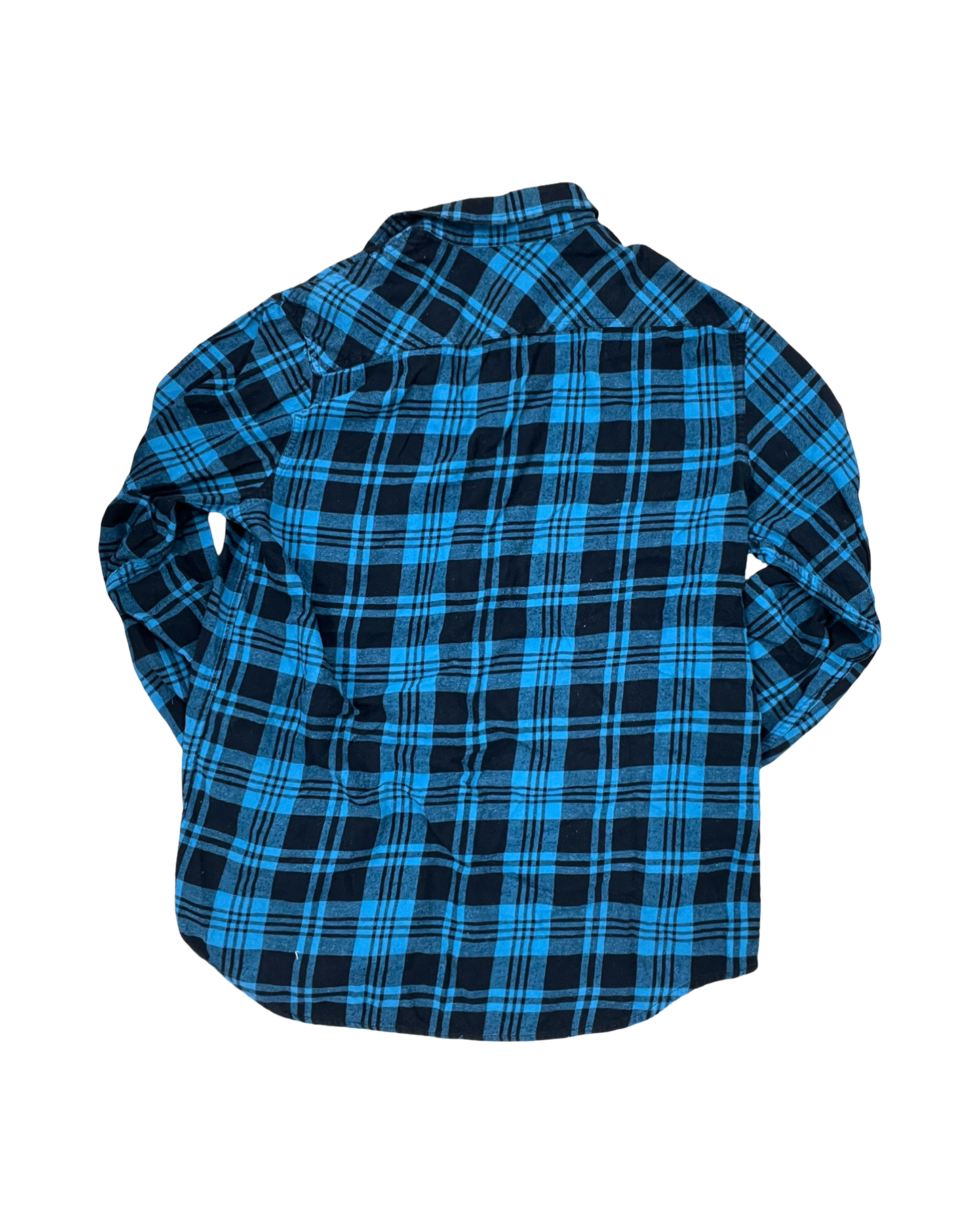 Blouse Ls By Clothes Mentor In Black & Blue, Size:M