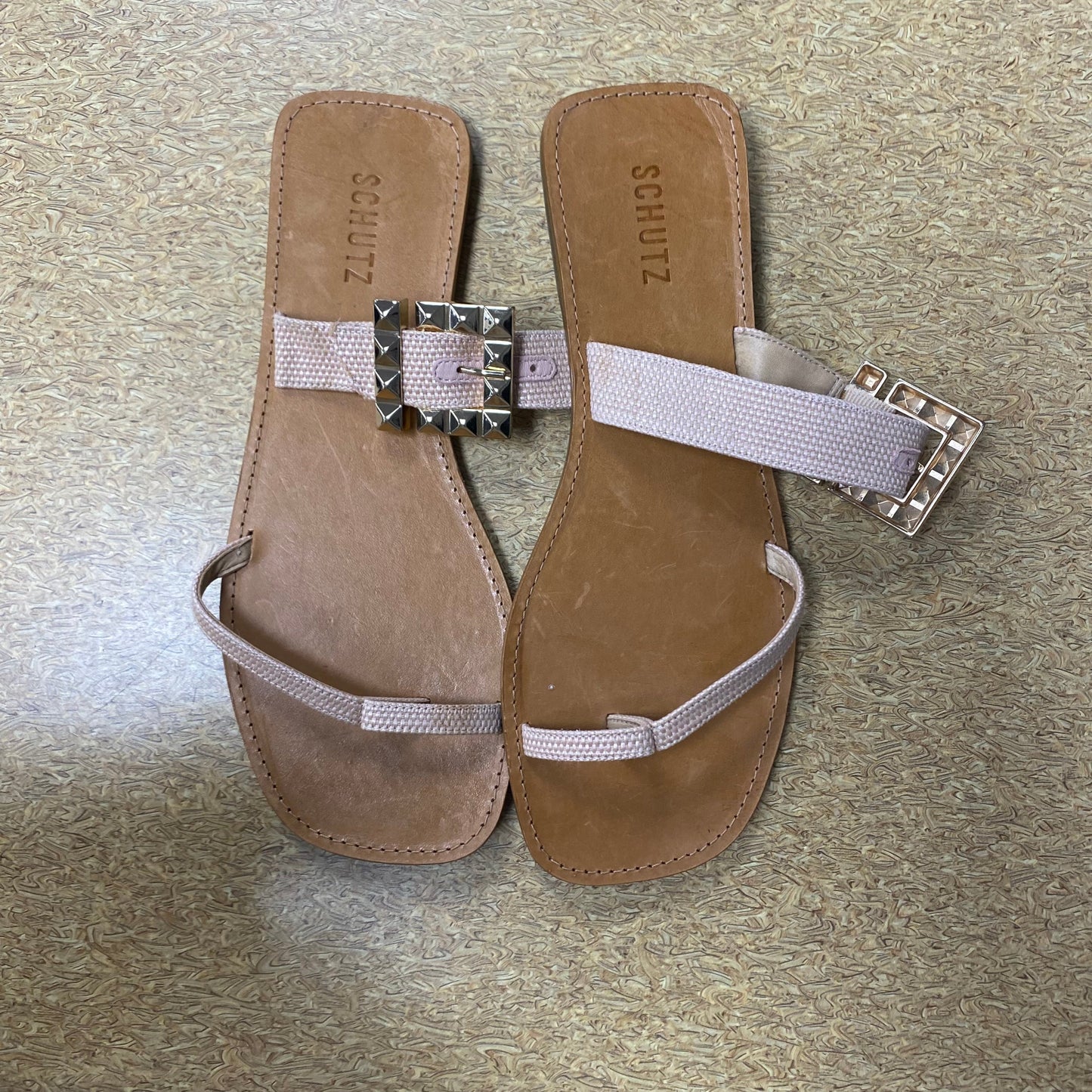 Sandals Flats By Schutz In Tan, Size:11