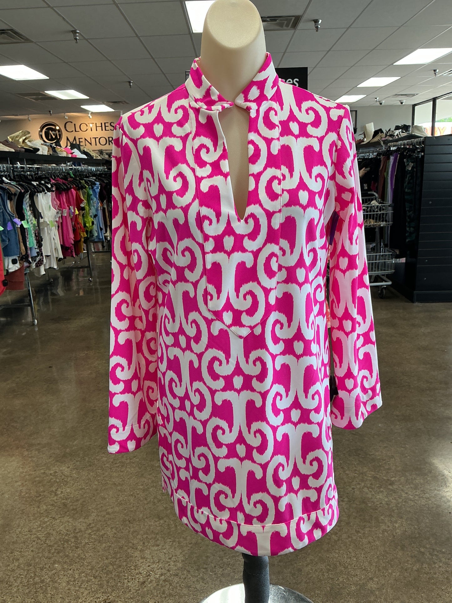 Top Ls By Jude Connally In Pink & White, Size:M
