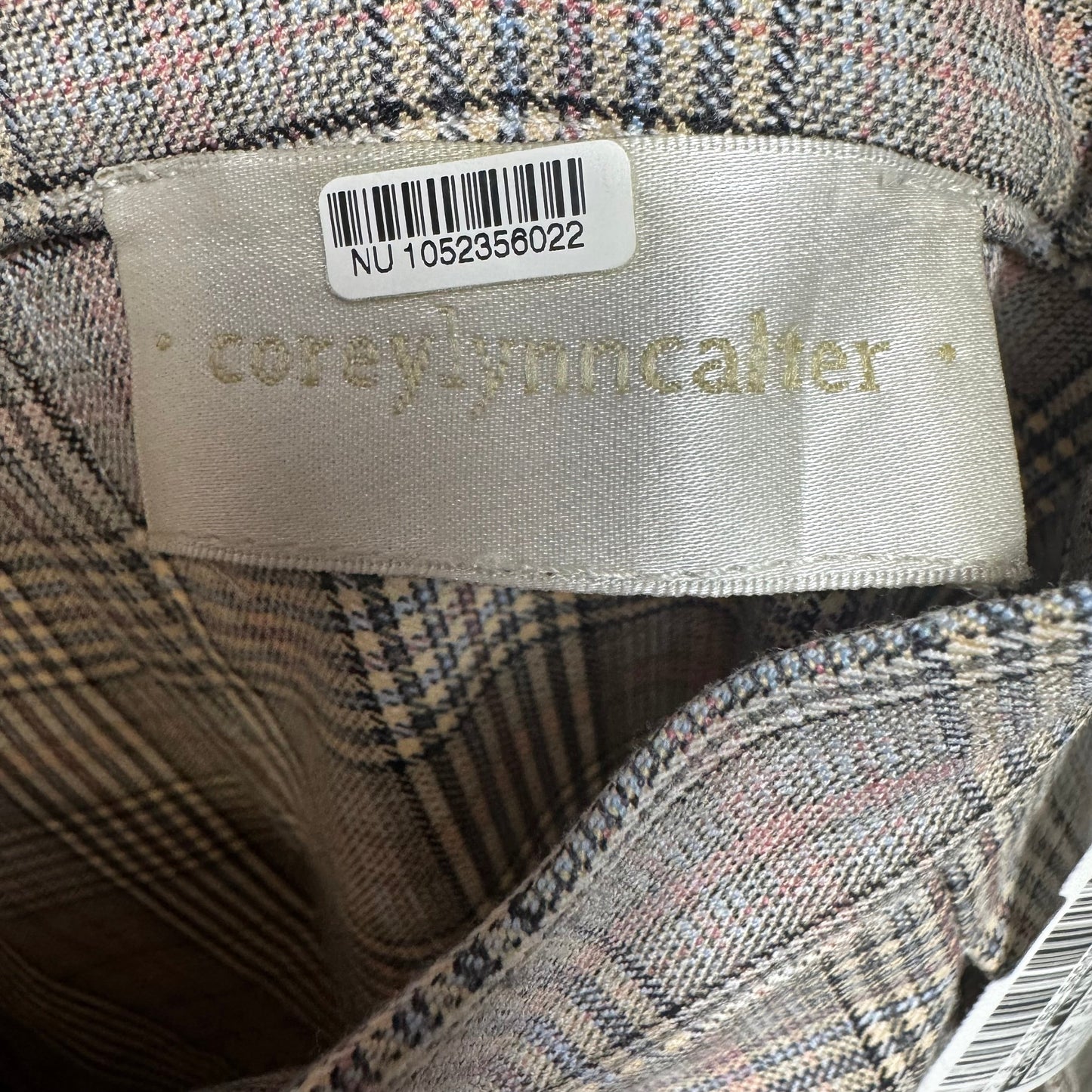 Pleated Wide-Leg Plaid Trousers By Corey Lynn Calter X Anthropologie In Plaid Pattern, Size: XS/S ESTIMATED