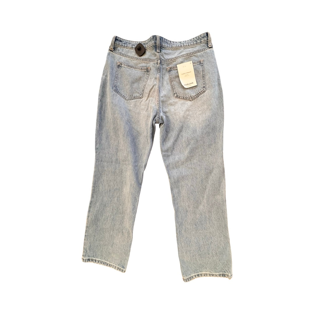 Jeans Boyfriend By Sneak Peek In Blue Denim, Size:14