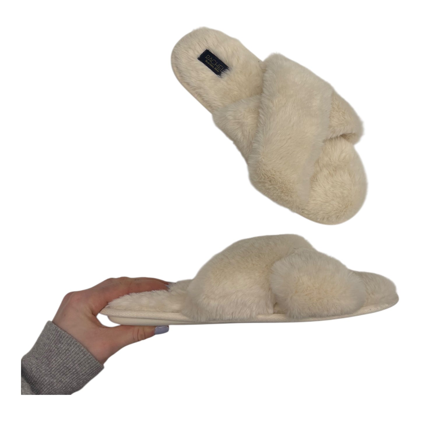 Slippers By Rachel Roy In Cream, Size:9