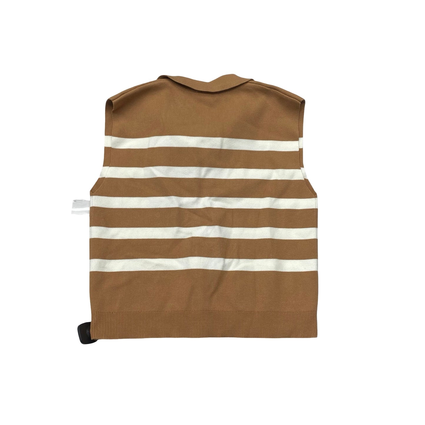 Sweater Ss By Maeve In Brown & White, Size:M