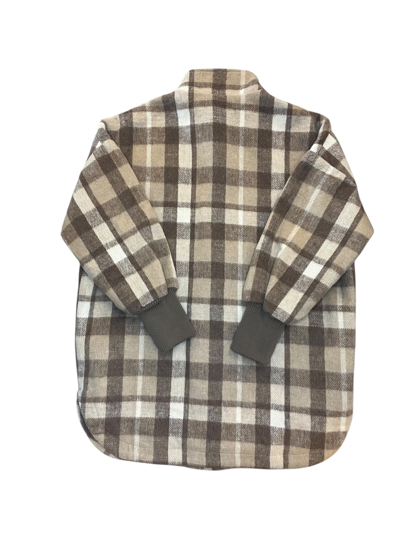 Jacket Other By Steve Madden In Plaid Pattern, Size:M